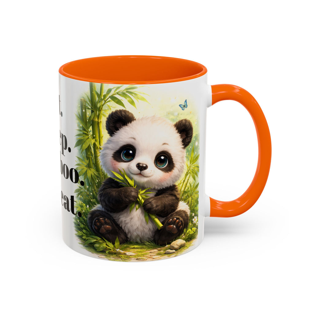 Eat. Sleep. Bamboo. Repeat. Mug | Panda Bamboo Coffee Mug