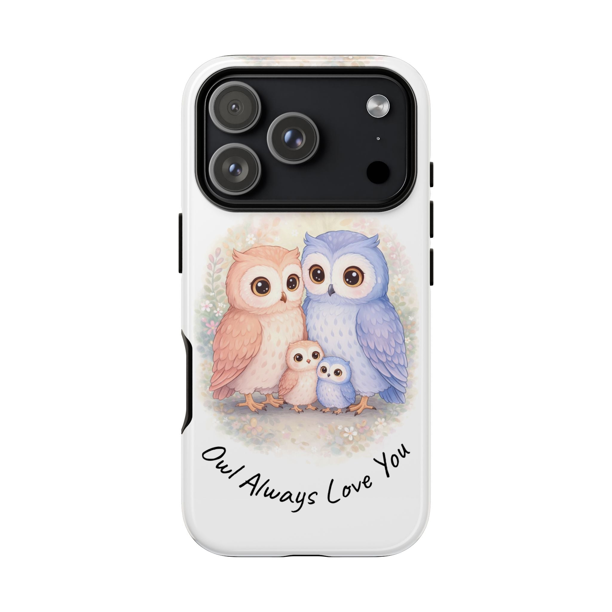 Owl Always Love You watercolor owl family Phone Case | Slim Dual-Layer Protective Case