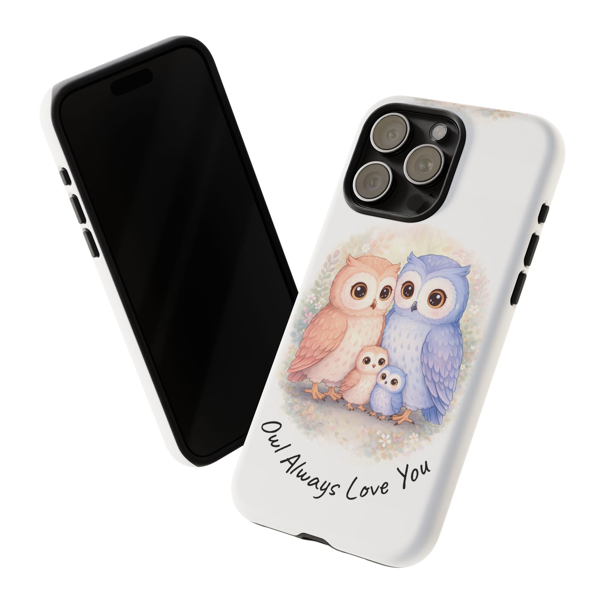 Owl Always Love You watercolor owl family Phone Case | Slim Dual-Layer Protective Case