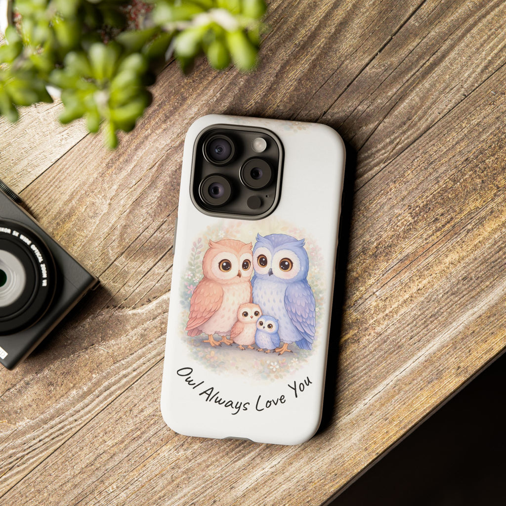 Owl Always Love You watercolor owl family Phone Case | Slim Dual-Layer Protective Case