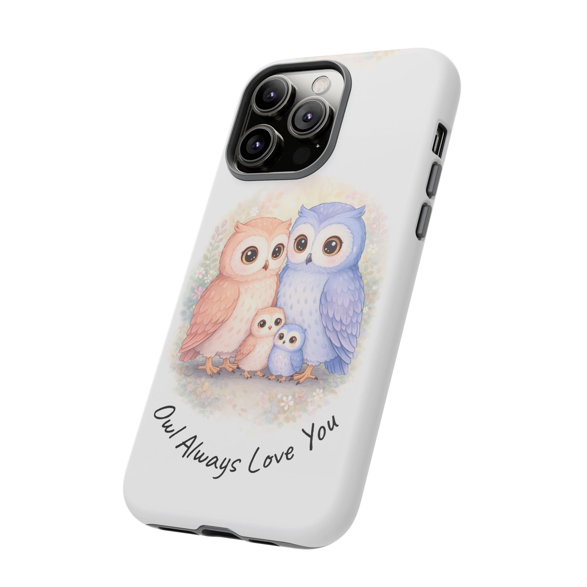 Owl Always Love You watercolor owl family Phone Case | Slim Dual-Layer Protective Case