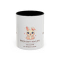 Pastel Bunny 'Brought to Life' Mug 11oz 15oz | Personalized Birth Details