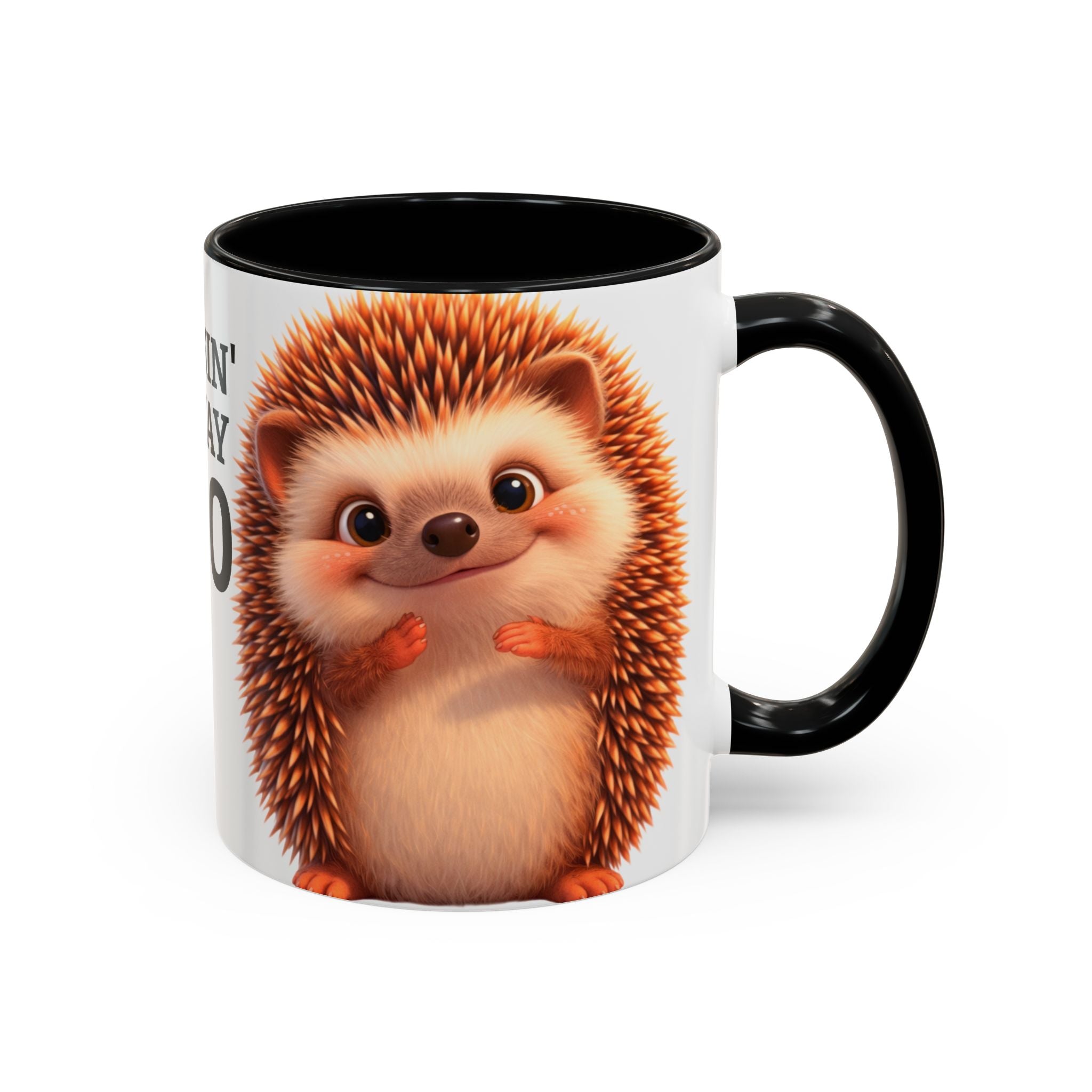 Cruisin' My Way into 60 Hedgehog Accent Coffee Mug — 11/15oz Birthday Mug