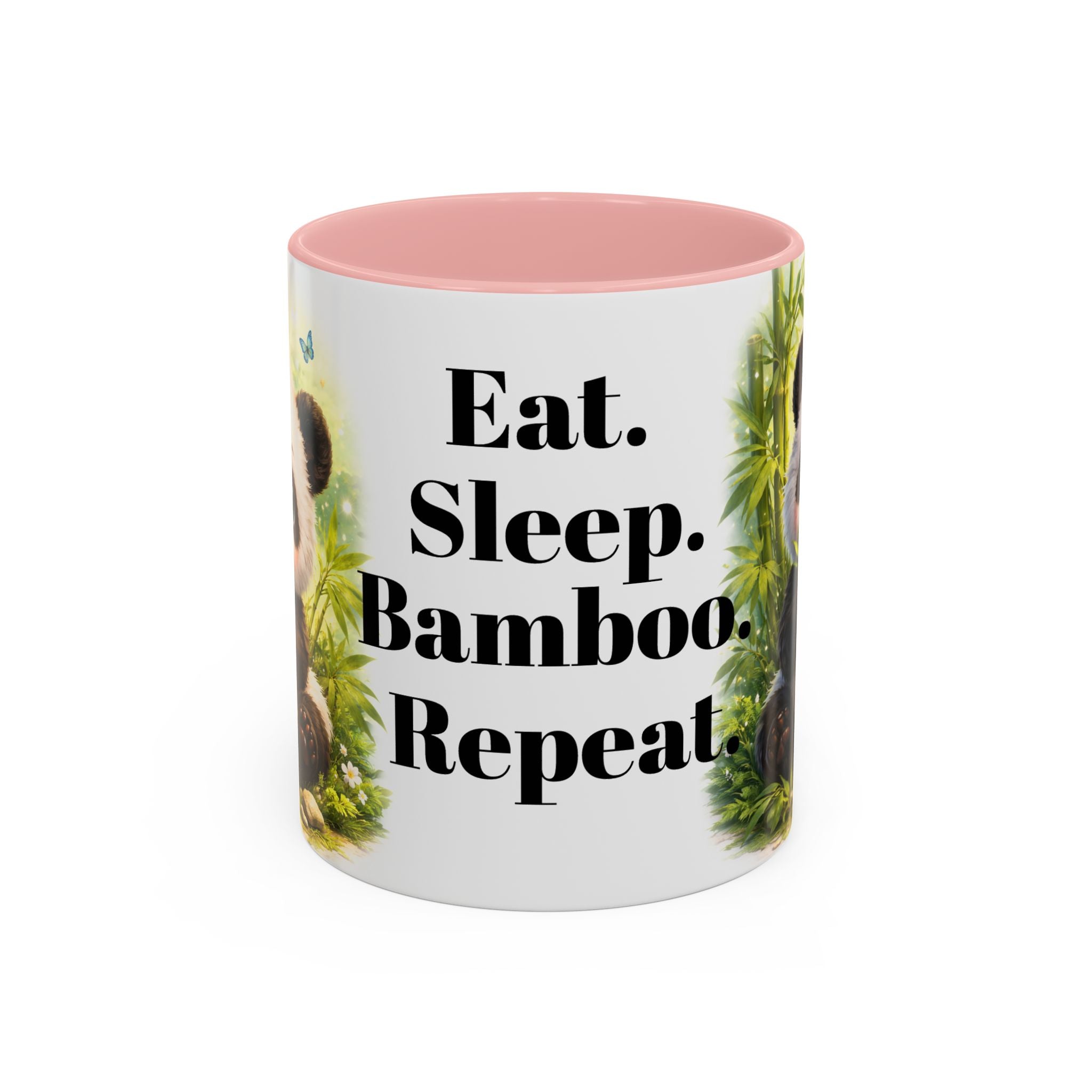 Eat. Sleep. Bamboo. Repeat. Mug | Panda Bamboo Coffee Mug