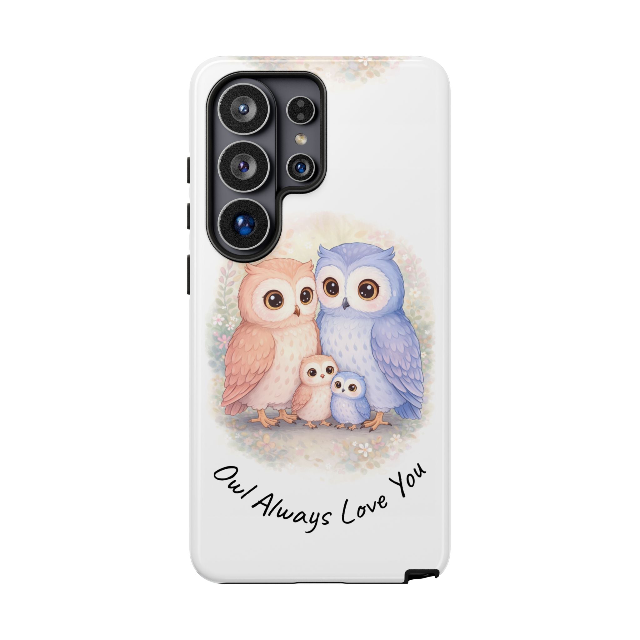 Owl Always Love You watercolor owl family Phone Case | Slim Dual-Layer Protective Case