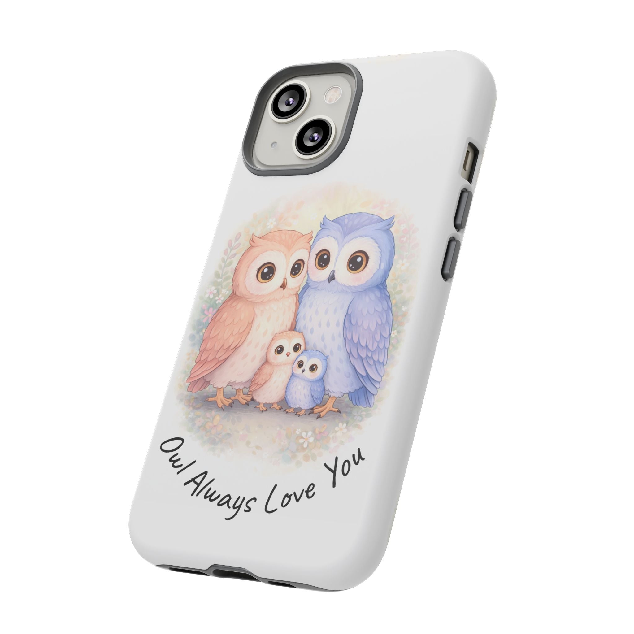 Owl Always Love You watercolor owl family Phone Case | Slim Dual-Layer Protective Case