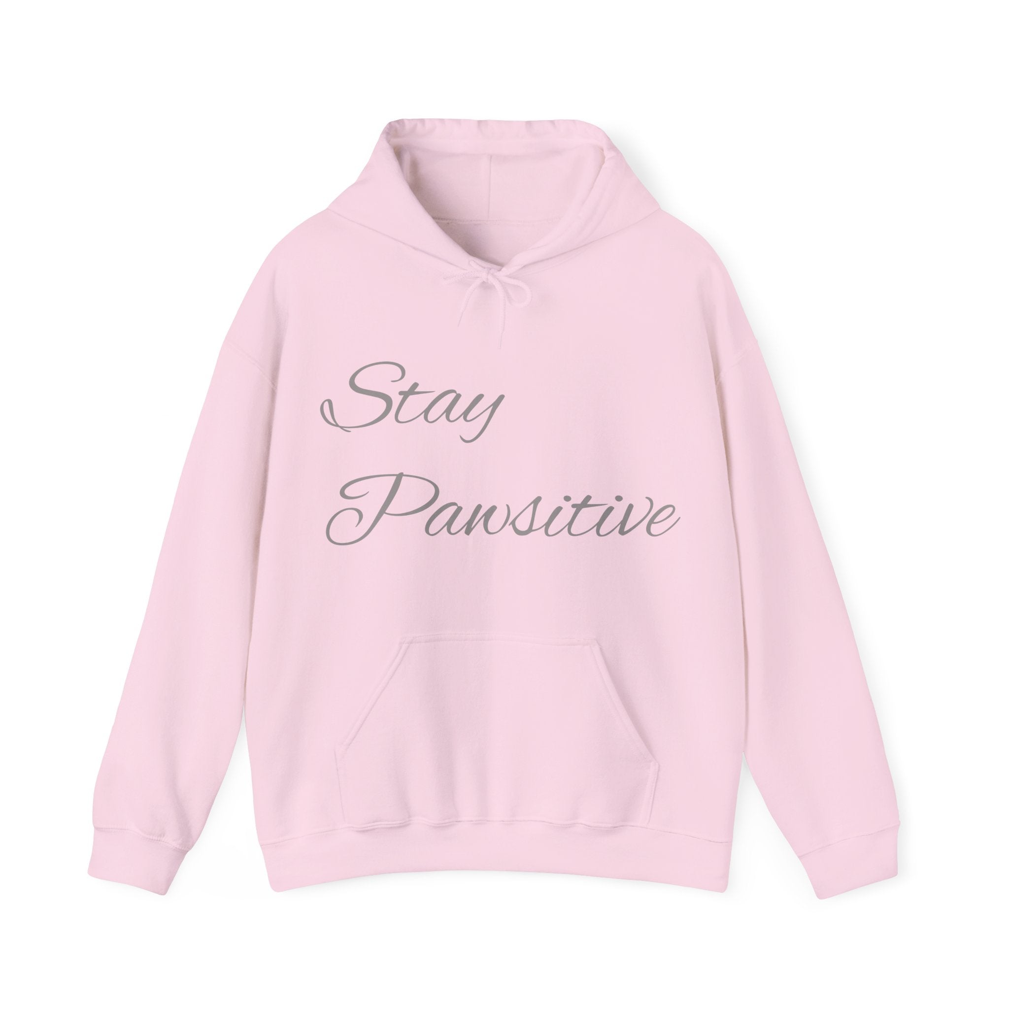 Stay Pawsitive Kitten Clouds Hoodie | Cute Pastel Cat Comfort Sweatshirt