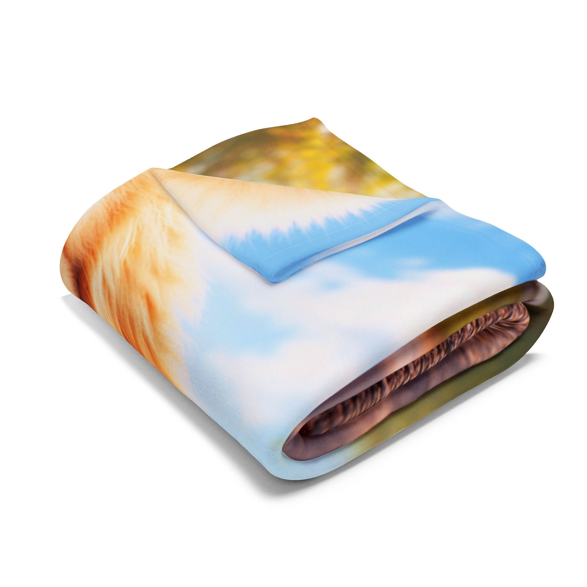 Golden Retriever Puppy Photo Blanket Arctic Fleece Blanket | Plush Cozy Throw