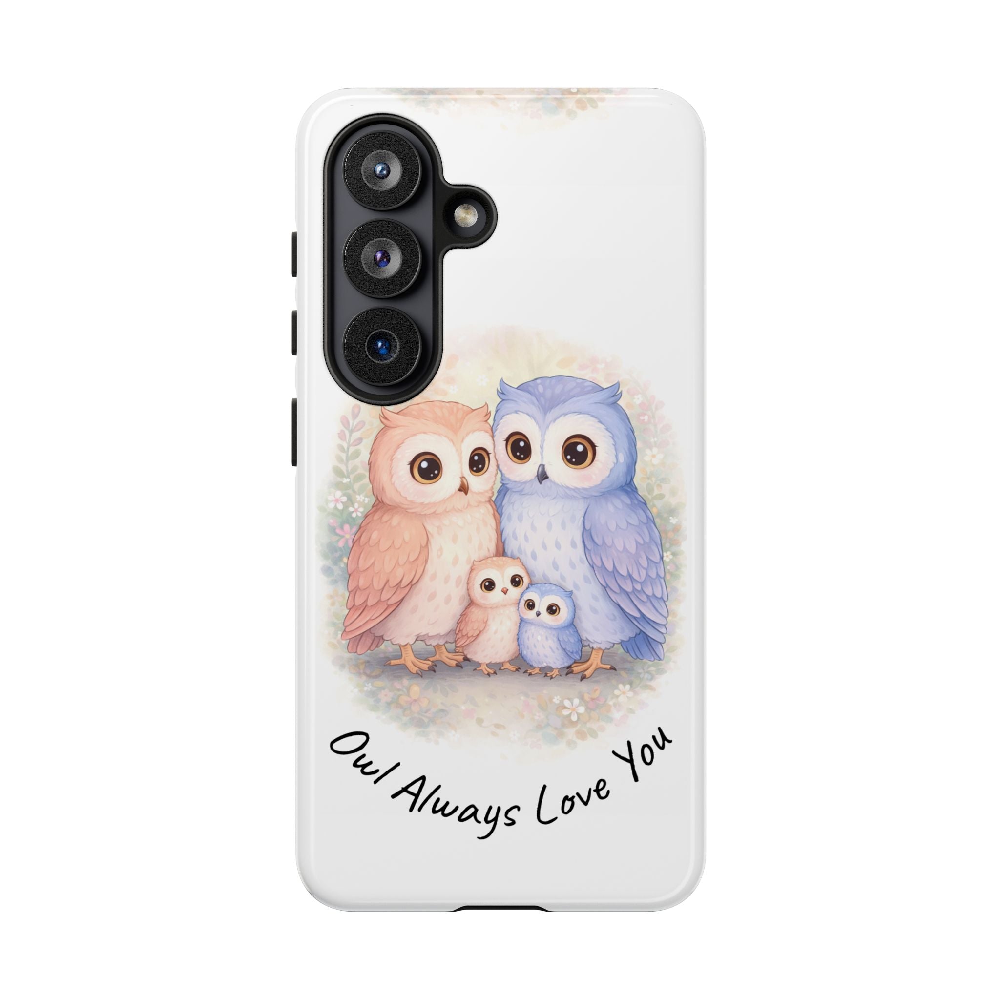 Owl Always Love You watercolor owl family Phone Case | Slim Dual-Layer Protective Case