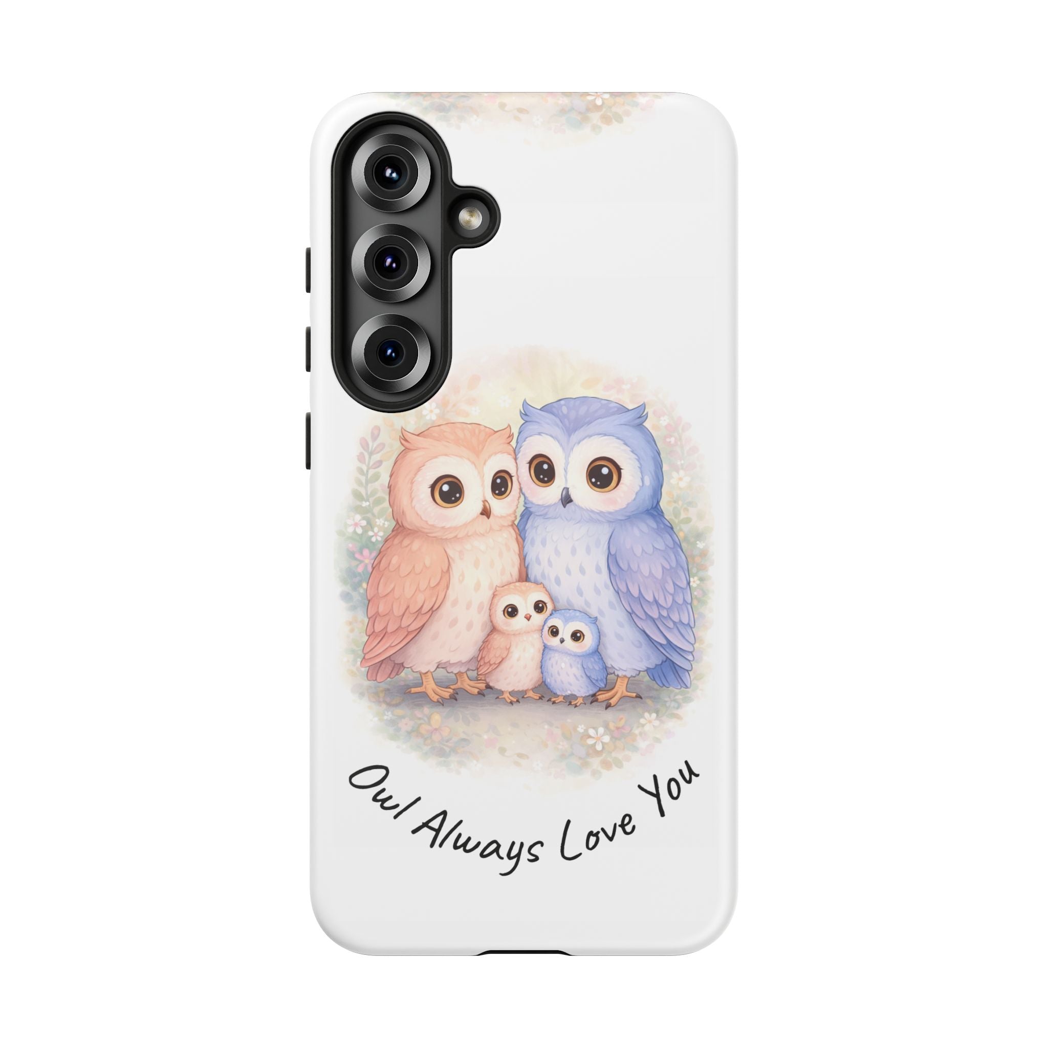 Owl Always Love You watercolor owl family Phone Case | Slim Dual-Layer Protective Case