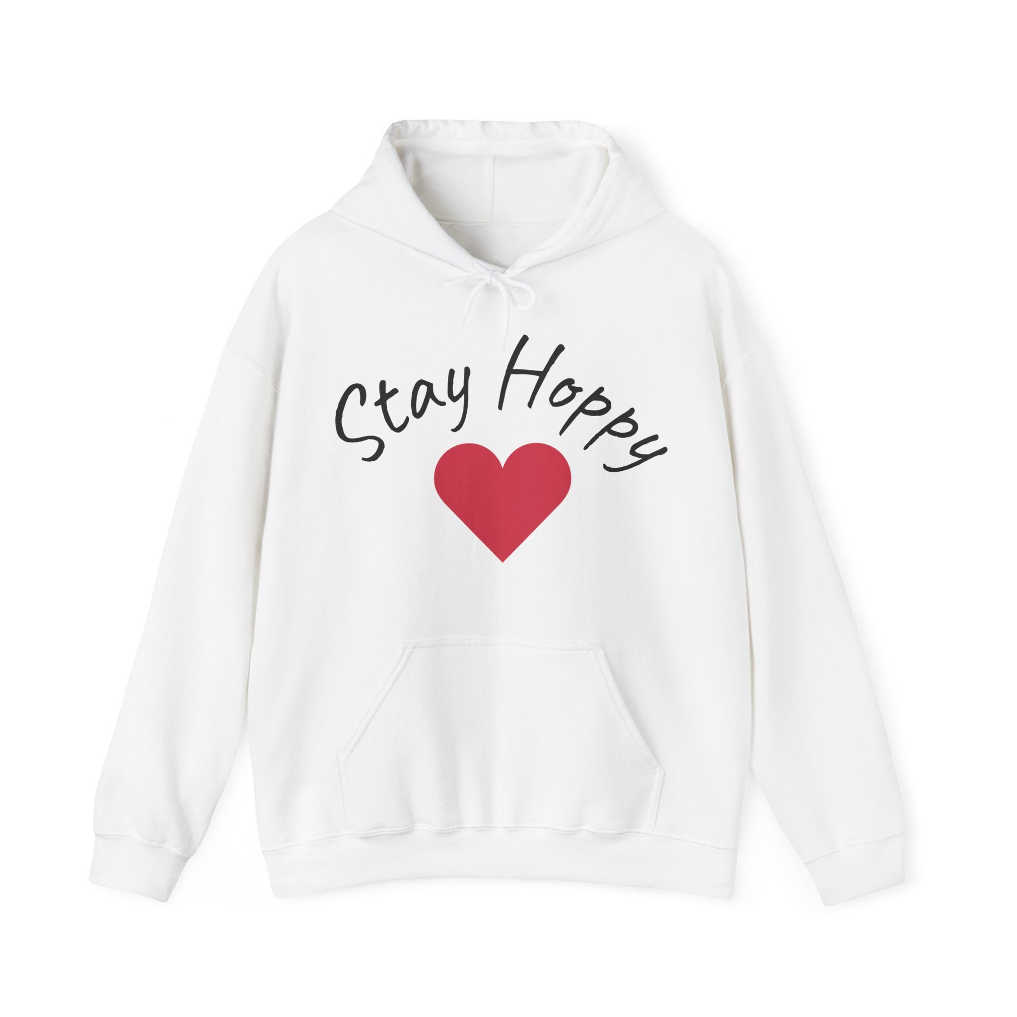 Stay Hoppy Frog Hoodie — Cozy Sweatshirt with Heart Balloon