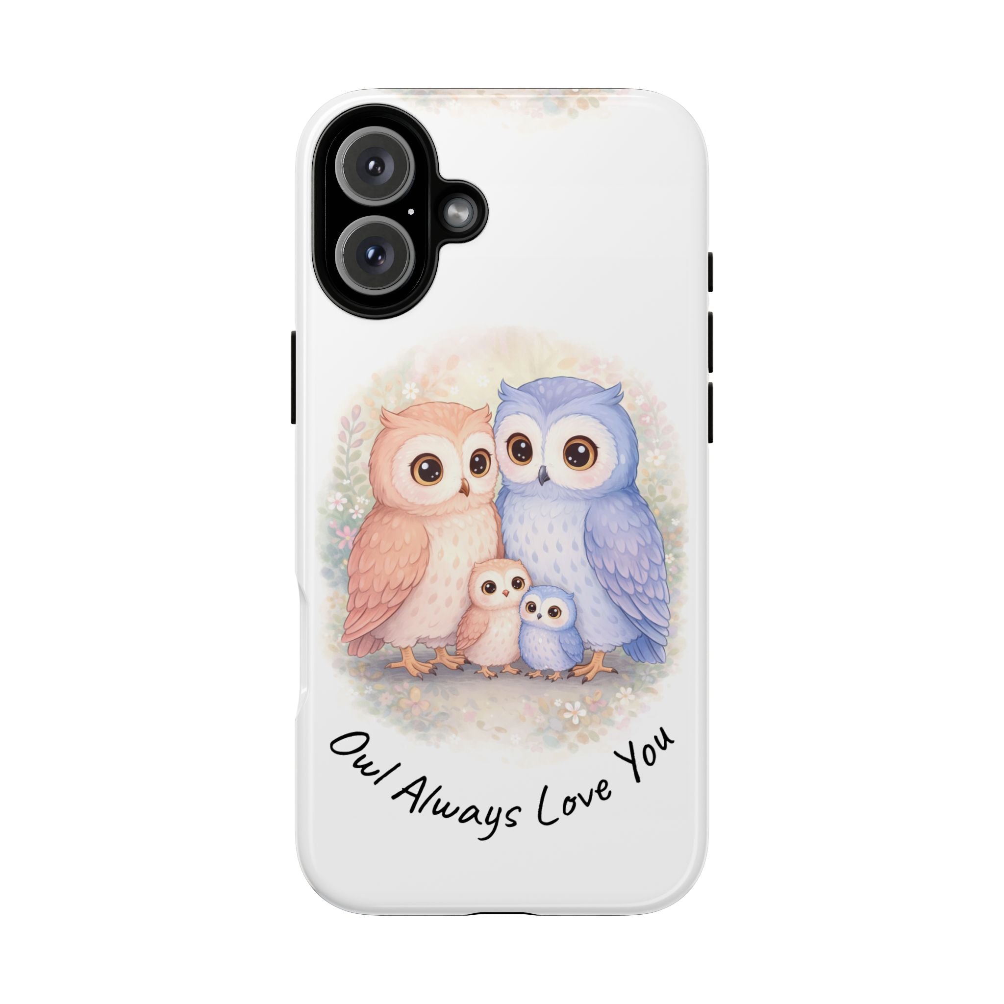Owl Always Love You watercolor owl family Phone Case | Slim Dual-Layer Protective Case