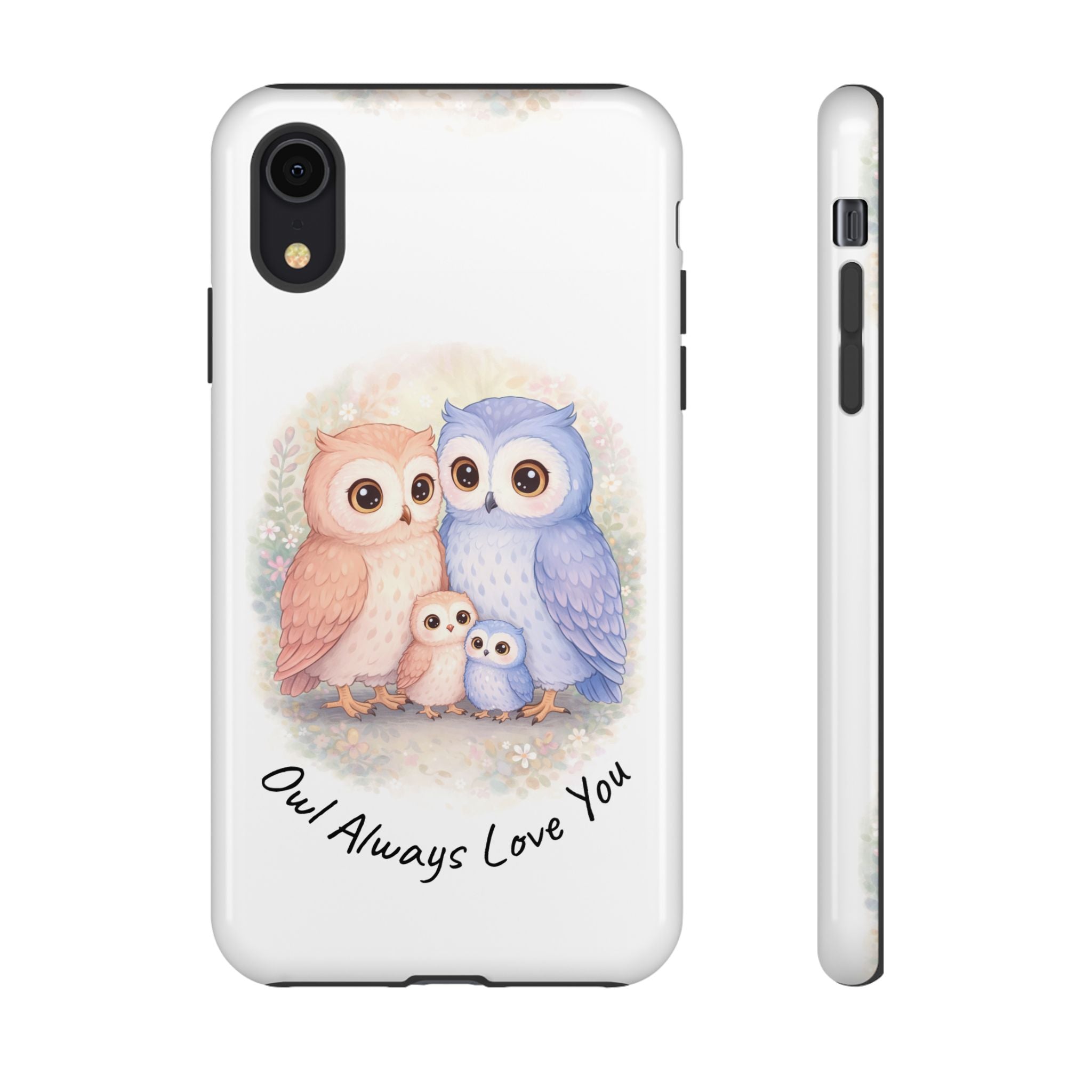 Owl Always Love You watercolor owl family Phone Case | Slim Dual-Layer Protective Case