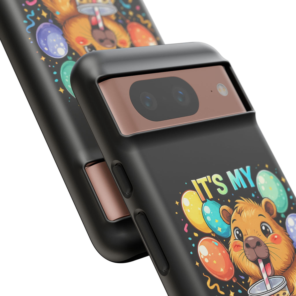 It is My Birthday Guinea Pig Bubble Tea Phone Case | Cute Birthday Phone Cover