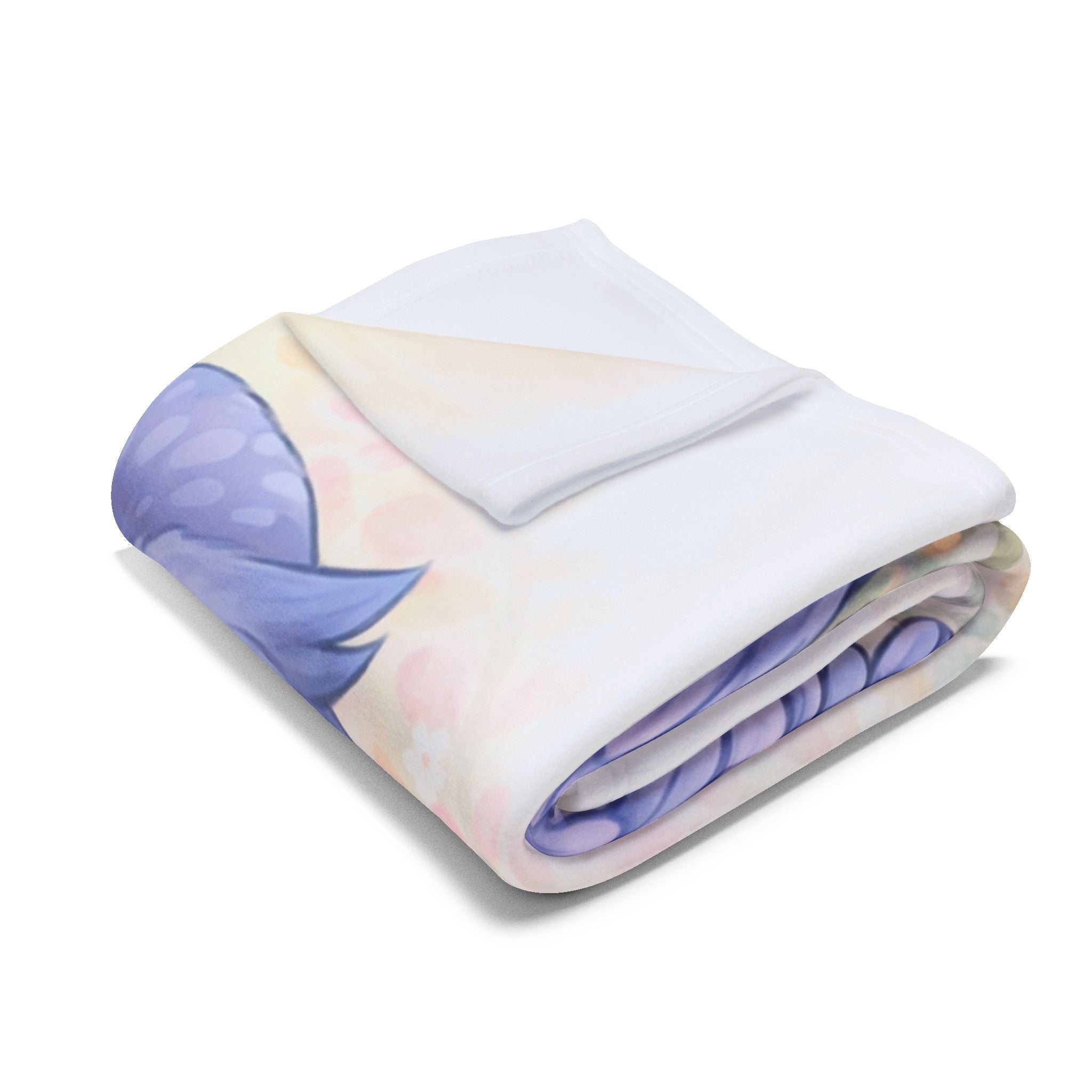 Pastel Owl Family Arctic Fleece Blanket | Cute Nursery Bird Throw