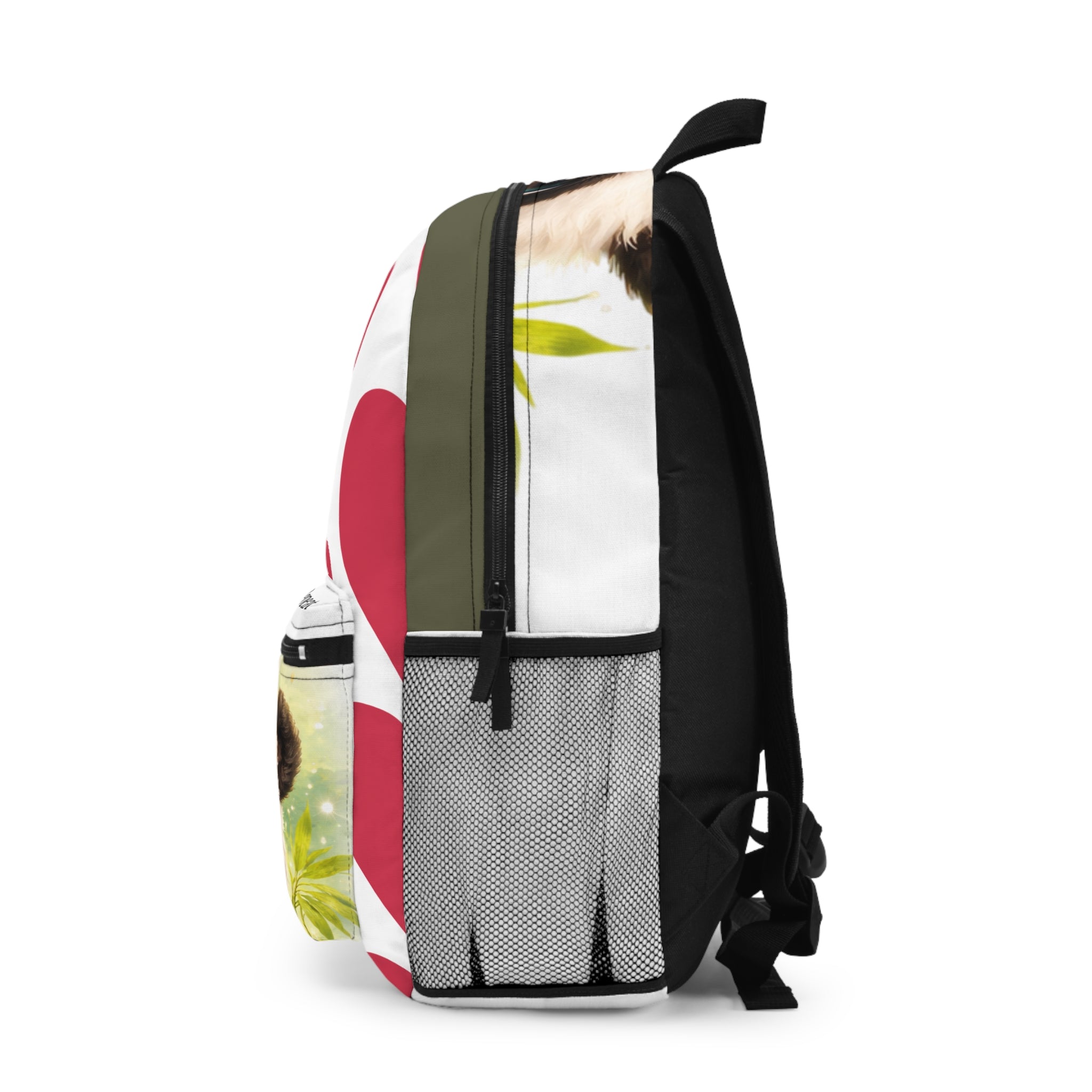 Eat Sleep Bamboo Repeat Panda Backpack | Heart Print Kids Bag