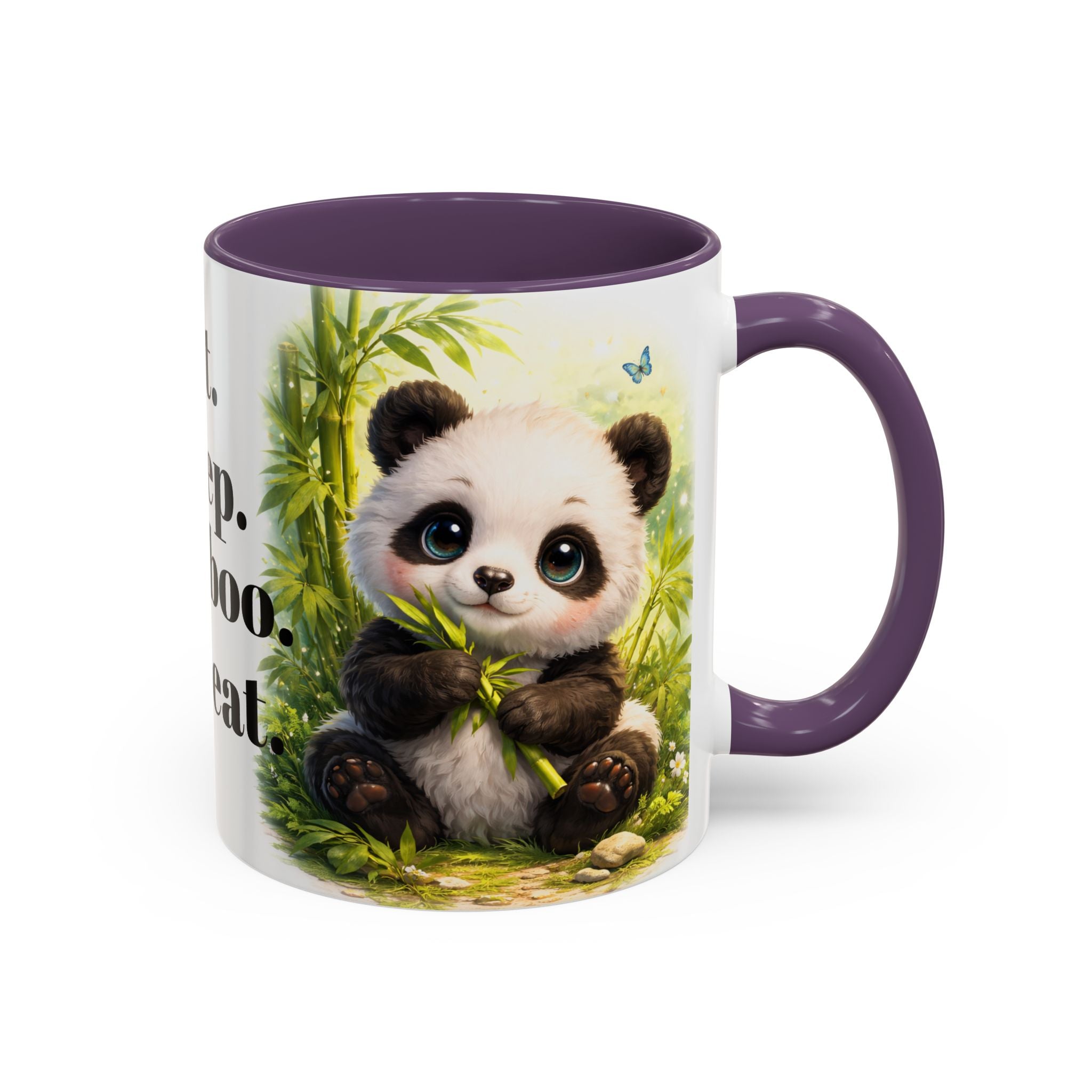 Eat. Sleep. Bamboo. Repeat. Mug | Panda Bamboo Coffee Mug