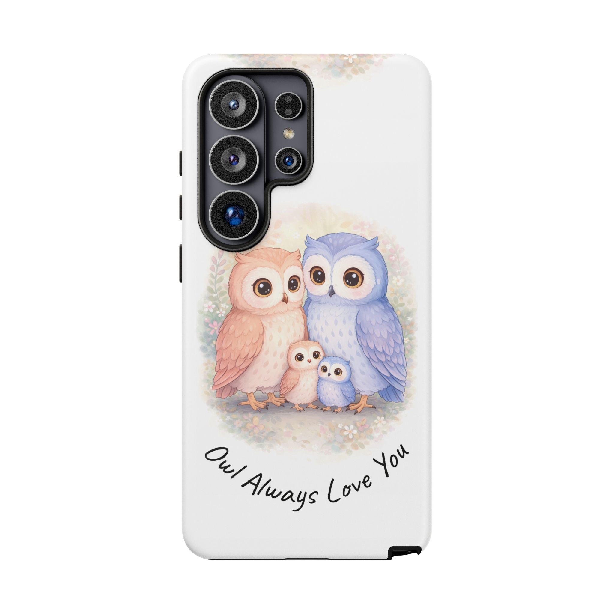 Owl Always Love You watercolor owl family Phone Case | Slim Dual-Layer Protective Case