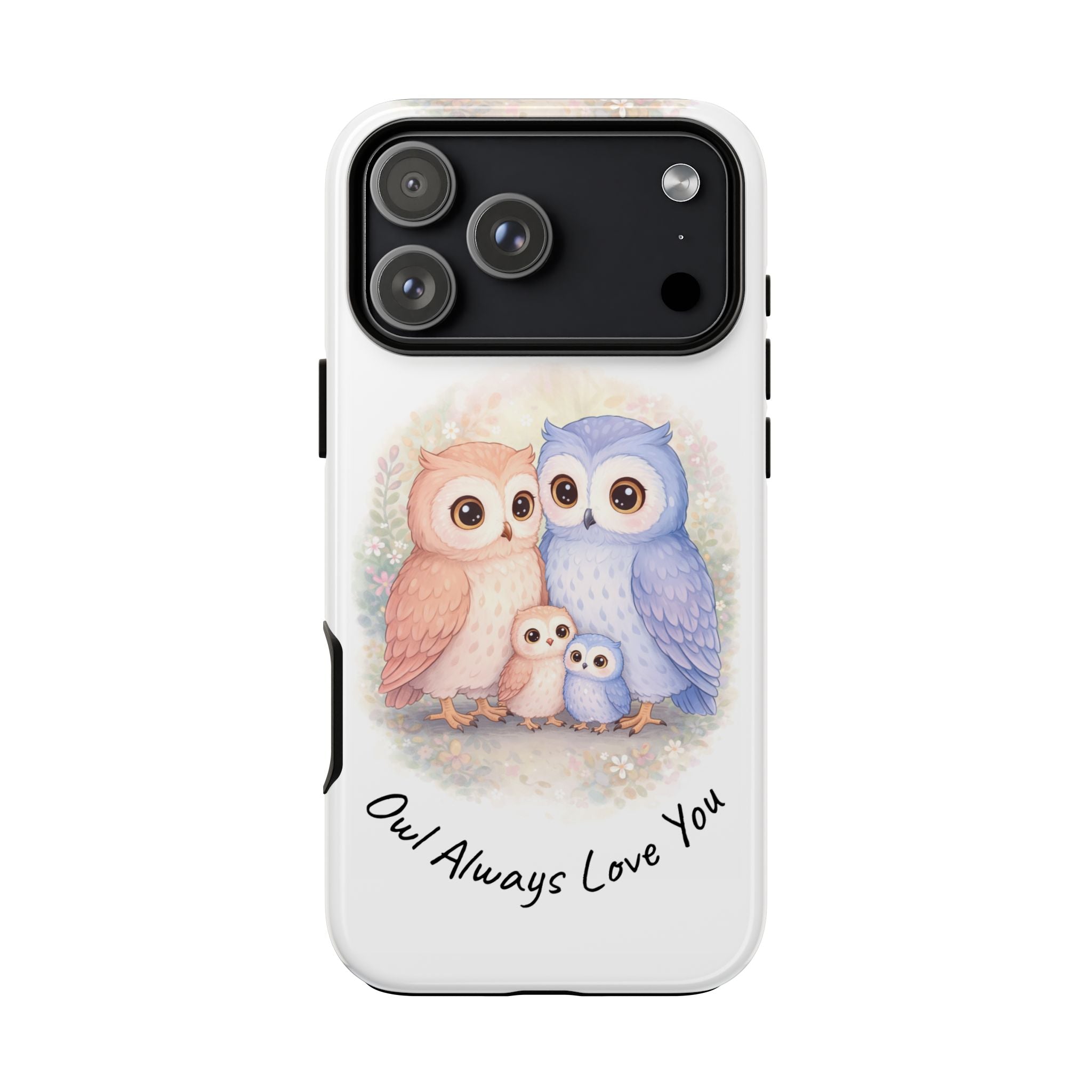Owl Always Love You watercolor owl family Phone Case | Slim Dual-Layer Protective Case