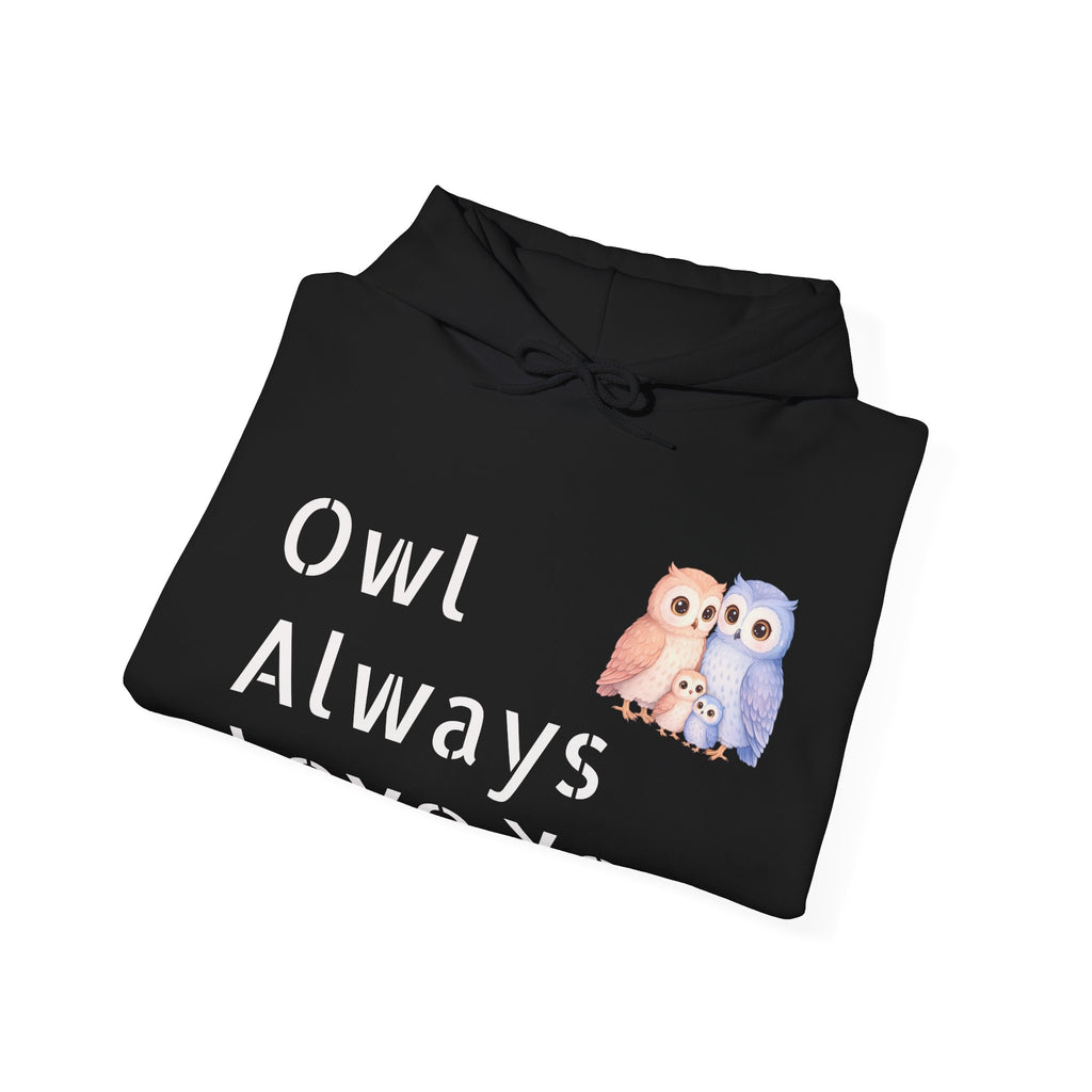 Watercolor Hand-Drawn Owl Hoodie | Sentimental Note, Cozy Pullover