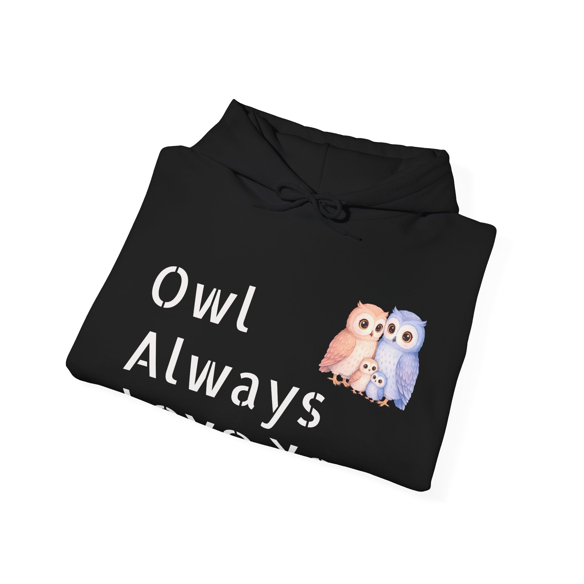Watercolor Hand-Drawn Owl Hoodie | Sentimental Note, Cozy Pullover