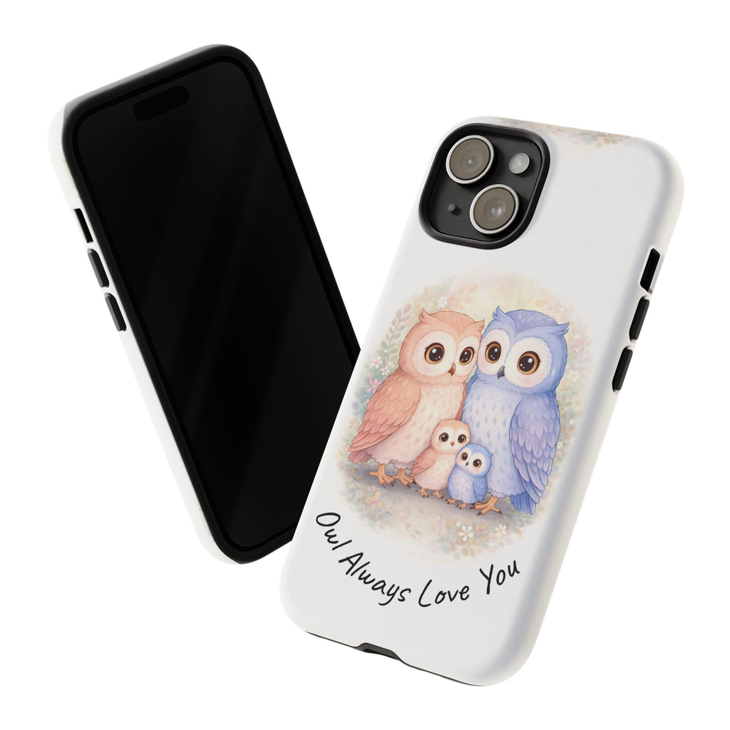 Owl Always Love You watercolor owl family Phone Case | Slim Dual-Layer Protective Case