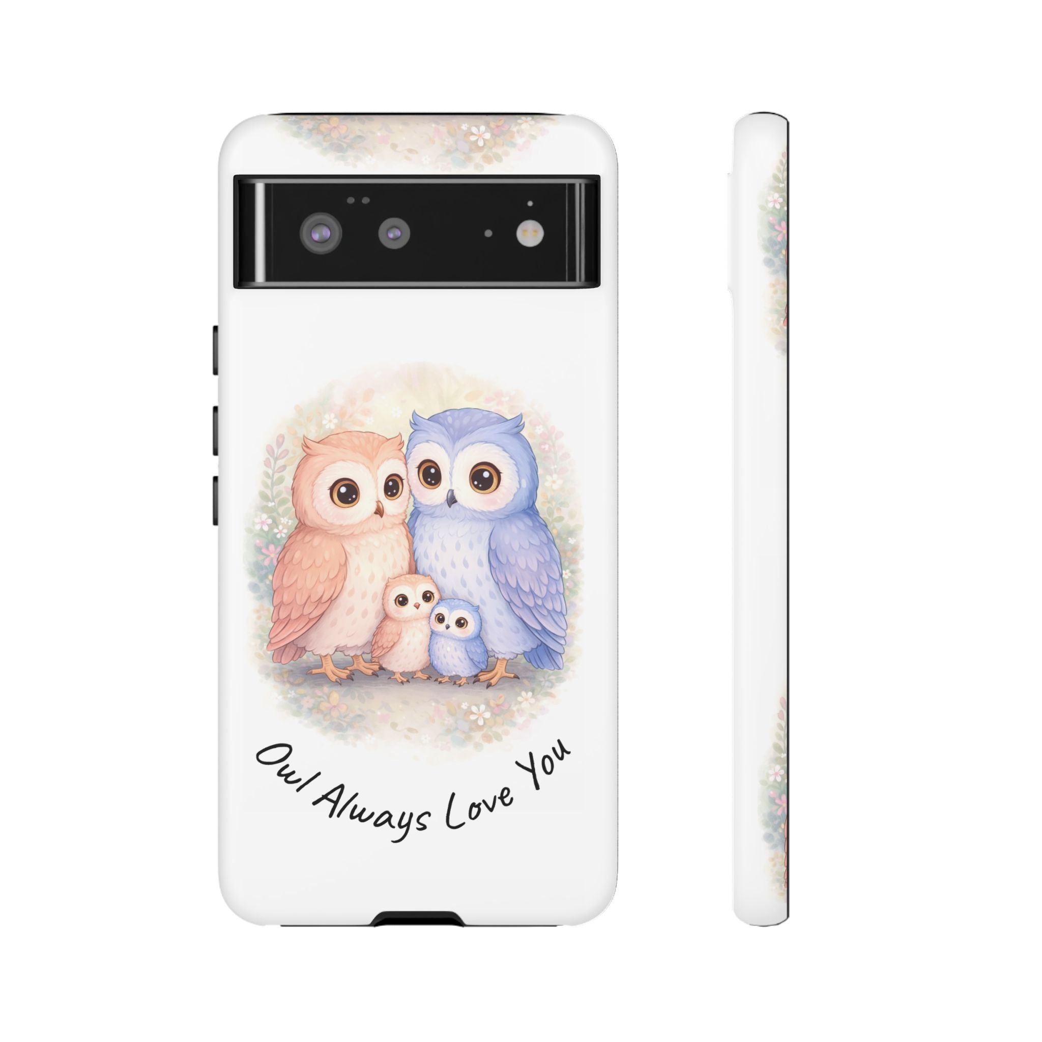 Owl Always Love You watercolor owl family Phone Case | Slim Dual-Layer Protective Case