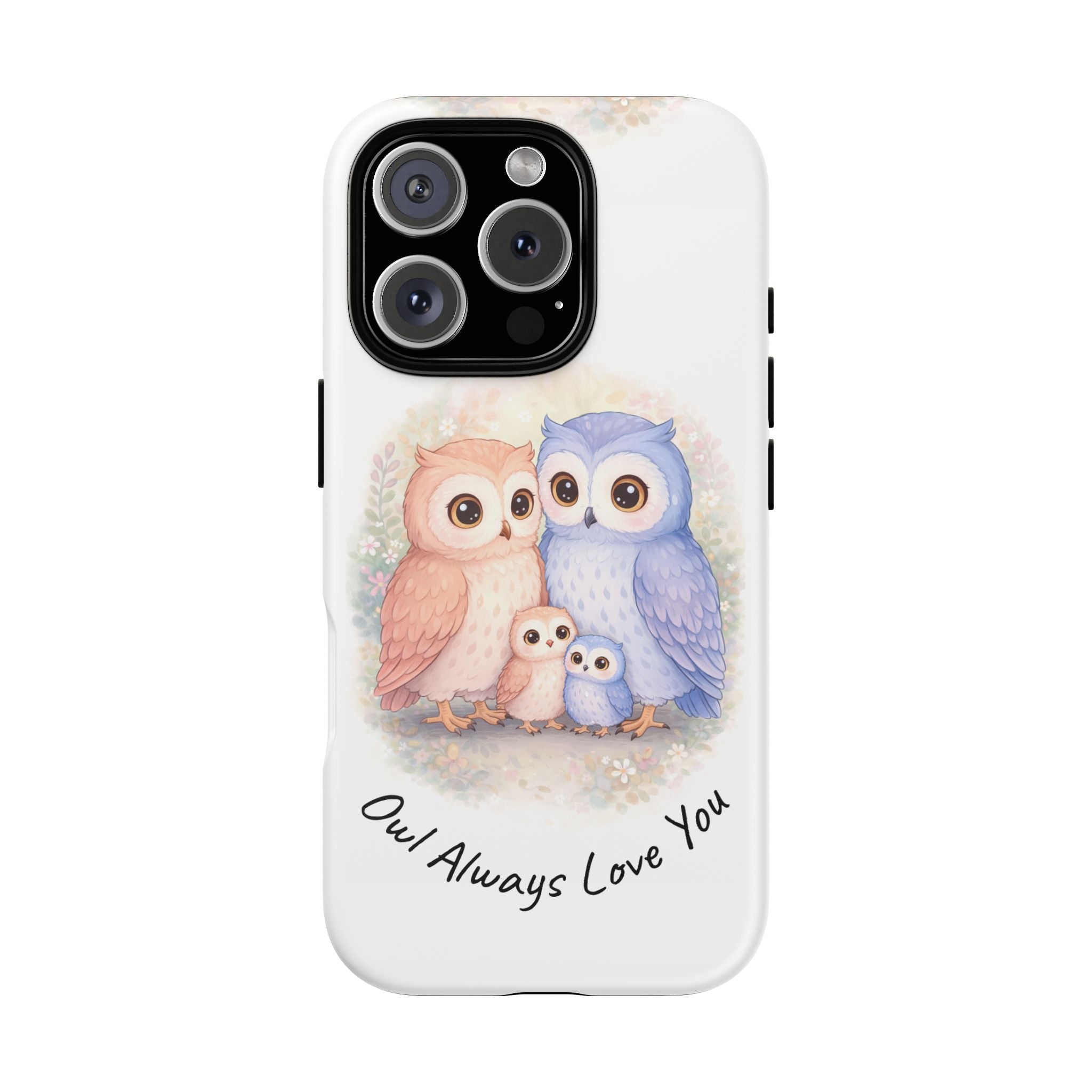 Owl Always Love You watercolor owl family Phone Case | Slim Dual-Layer Protective Case