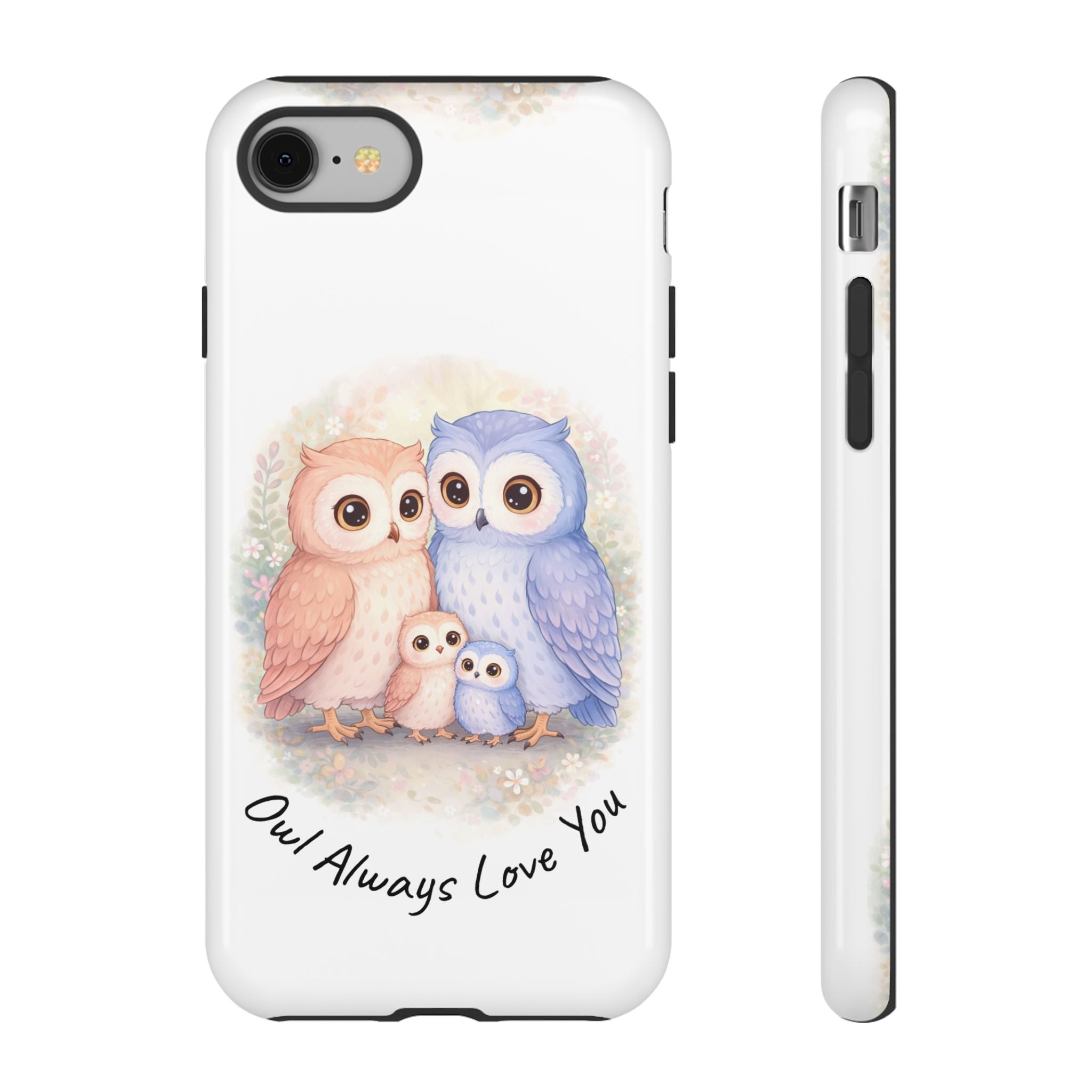 Owl Always Love You watercolor owl family Phone Case | Slim Dual-Layer Protective Case