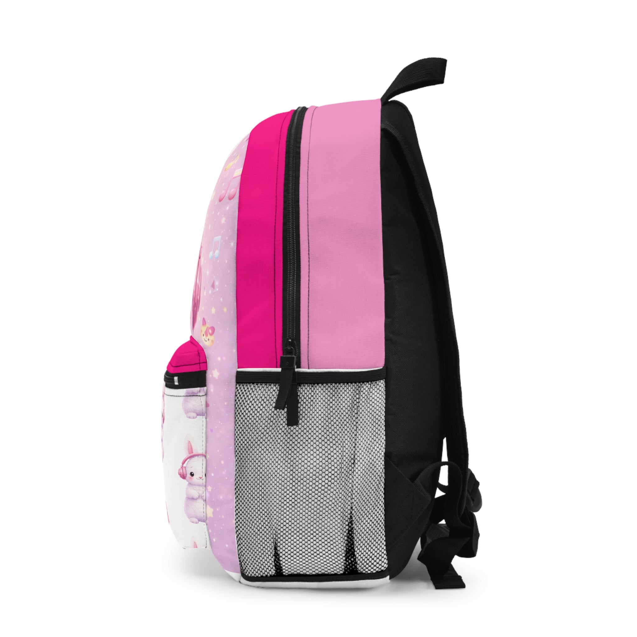 Kawaii Bunny Headphones Backpack, Pink Kids Backpack | School Bag with Laptop Sleeve