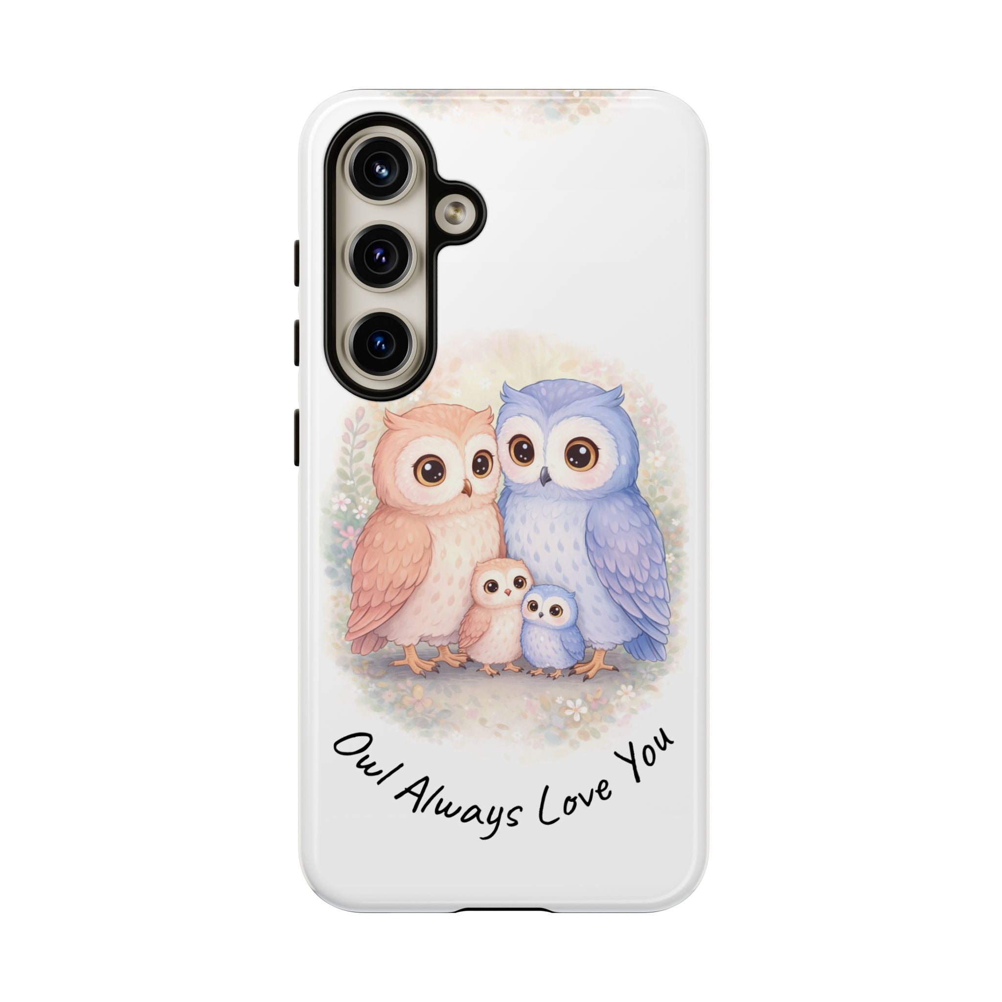 Owl Always Love You watercolor owl family Phone Case | Slim Dual-Layer Protective Case