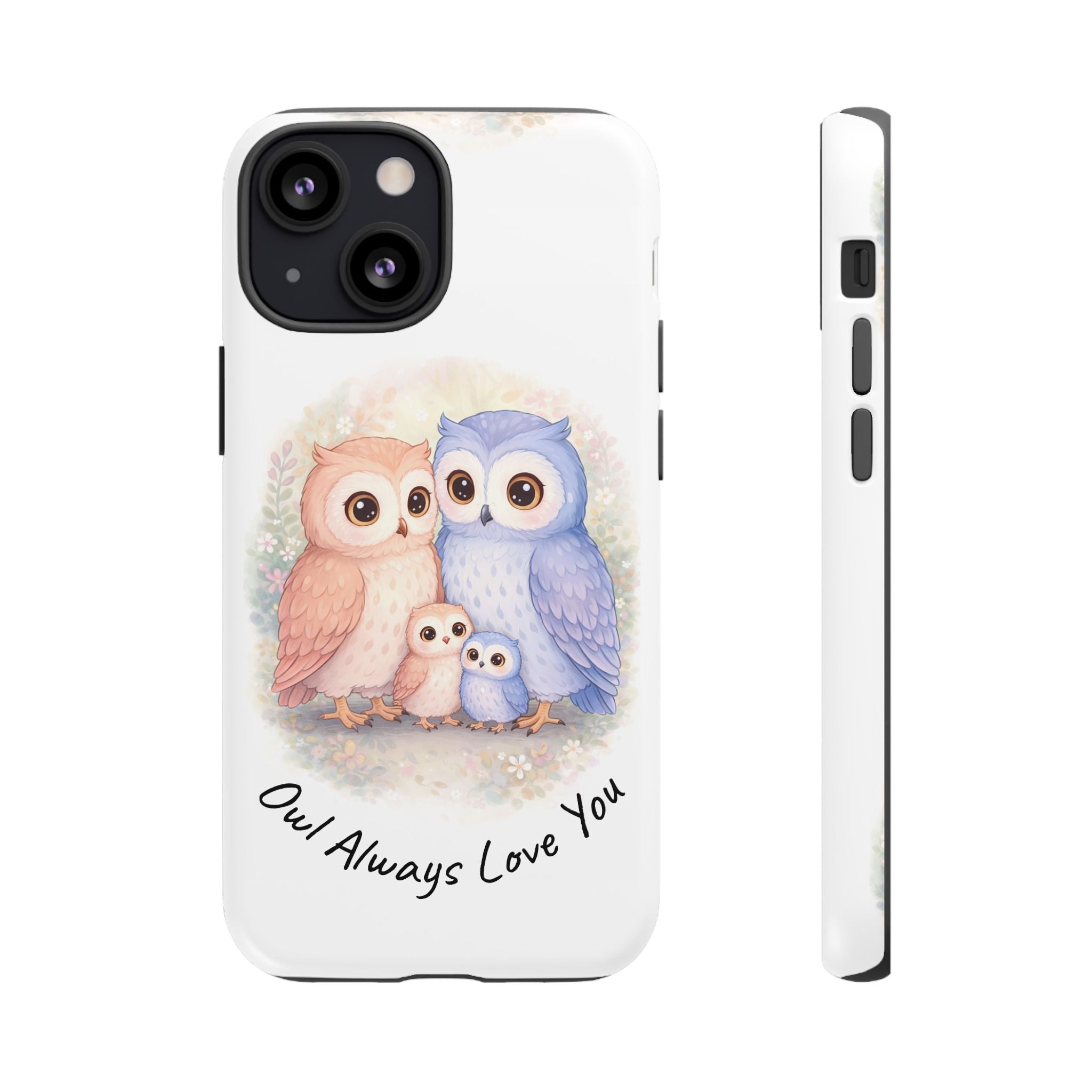 Owl Always Love You watercolor owl family Phone Case | Slim Dual-Layer Protective Case