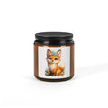 Amber Fox Soy Candle — Reusable Jar, Citrus, Cinnamon‑Vanilla, Lavender & More
