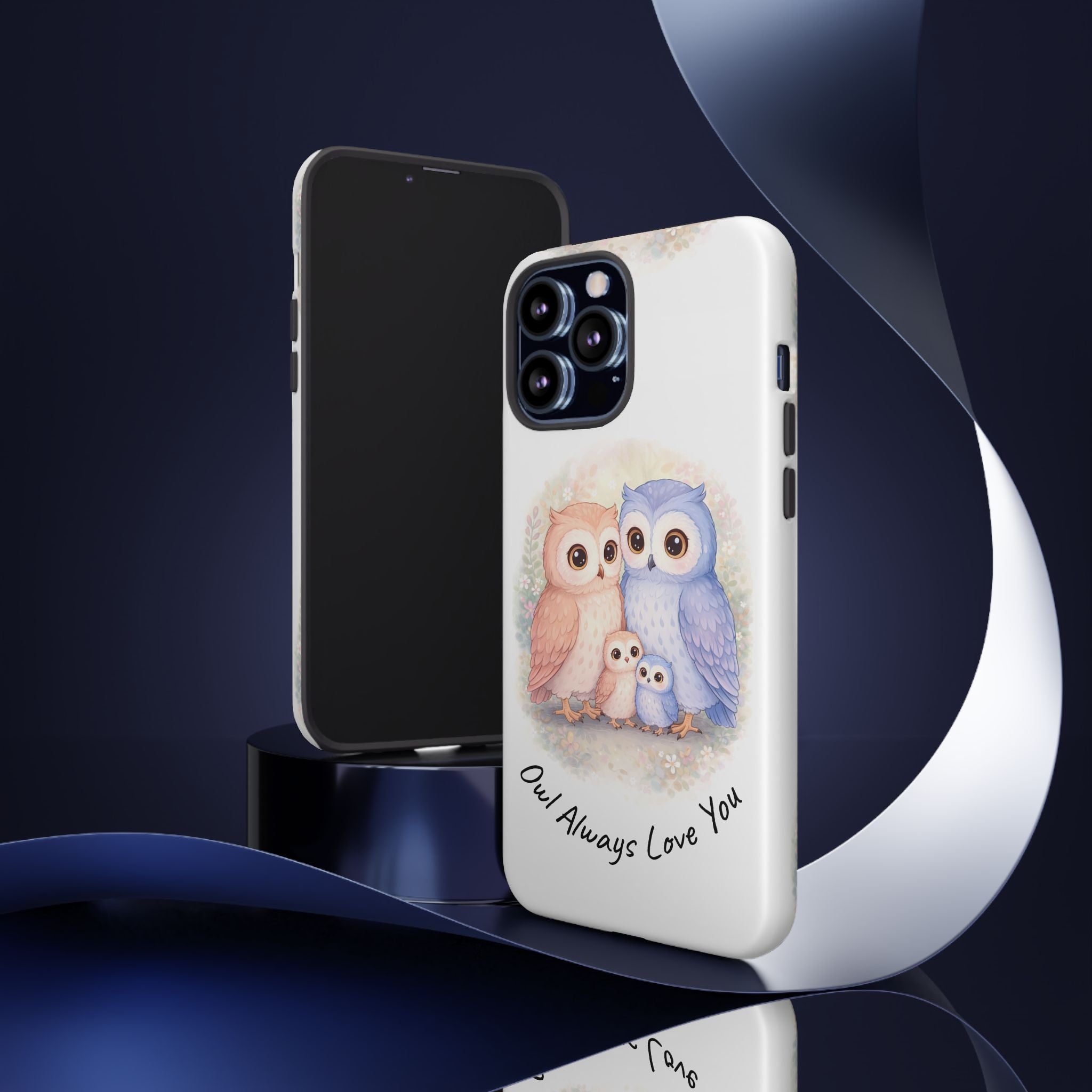 Owl Always Love You watercolor owl family Phone Case | Slim Dual-Layer Protective Case