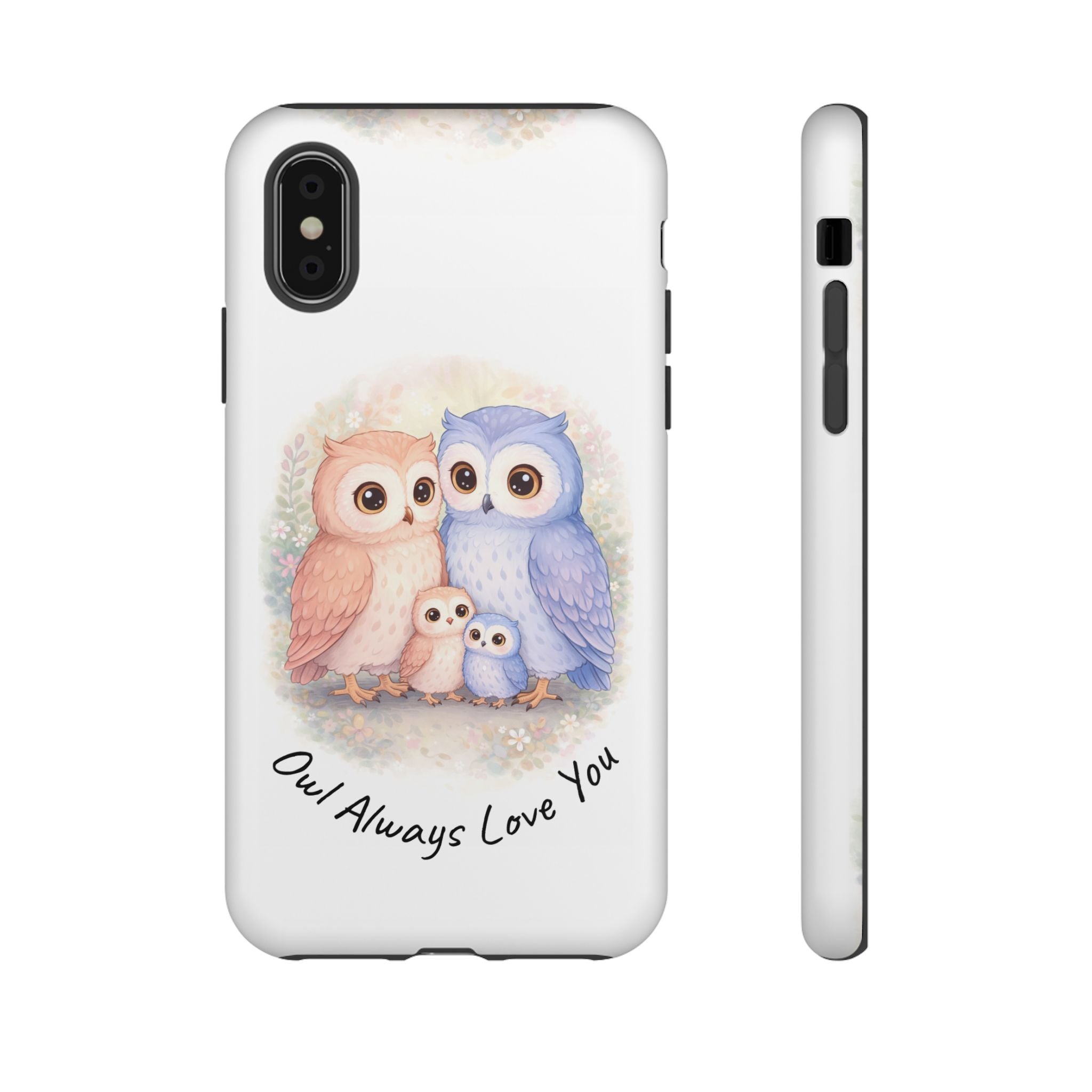 Owl Always Love You watercolor owl family Phone Case | Slim Dual-Layer Protective Case
