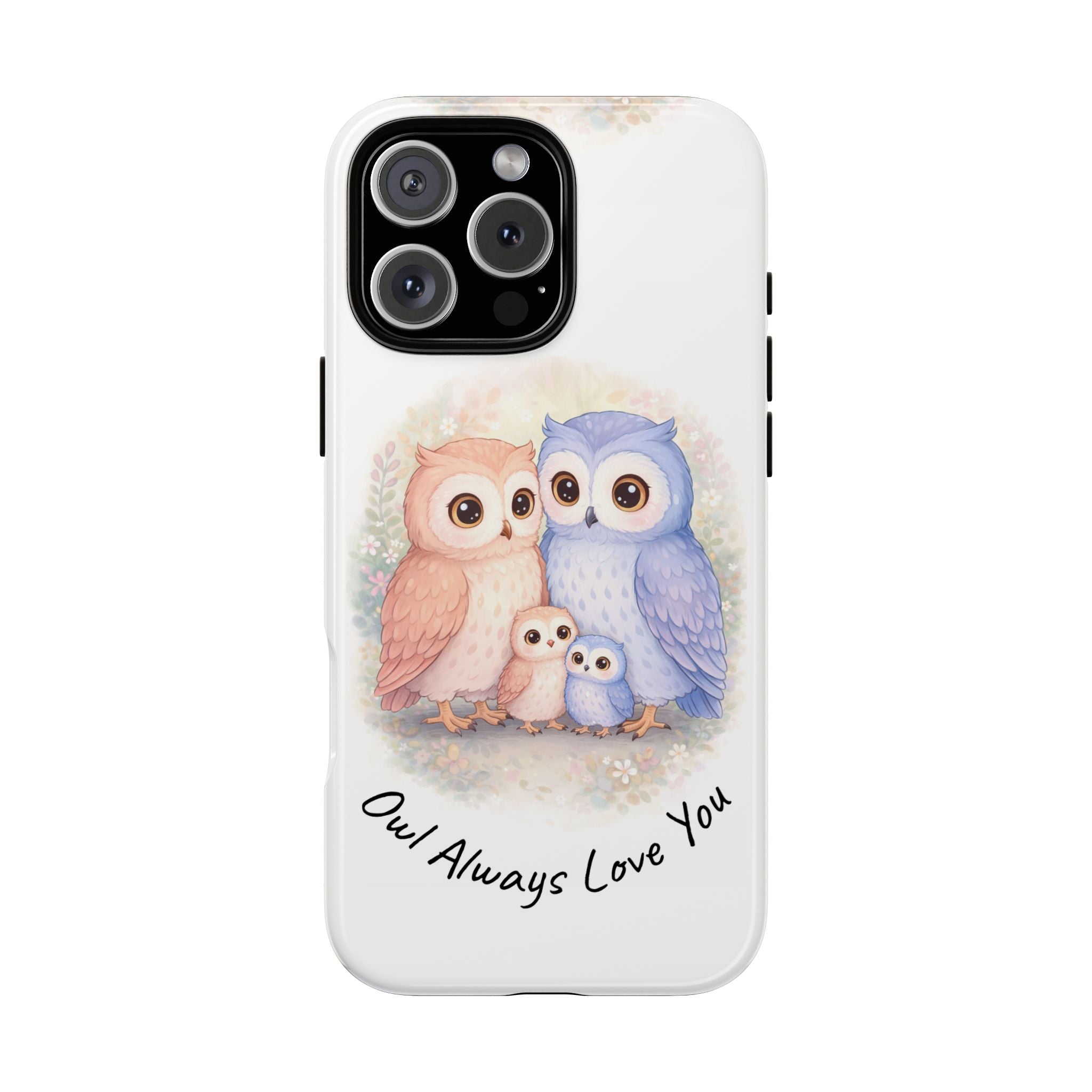 Owl Always Love You watercolor owl family Phone Case | Slim Dual-Layer Protective Case