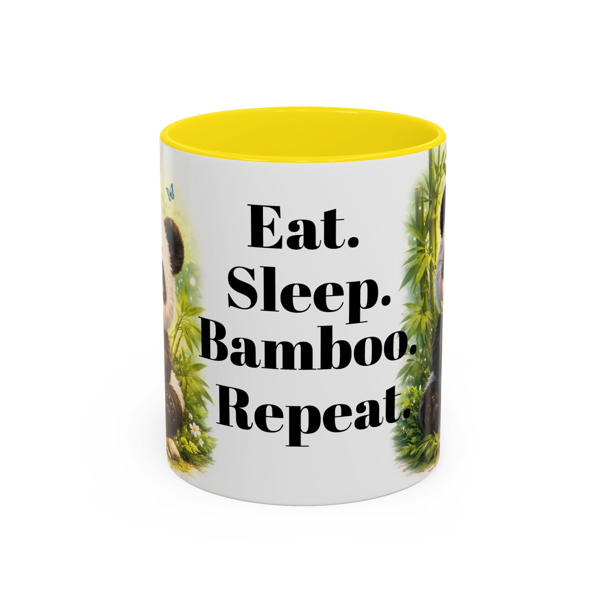Eat. Sleep. Bamboo. Repeat. Mug | Panda Bamboo Coffee Mug