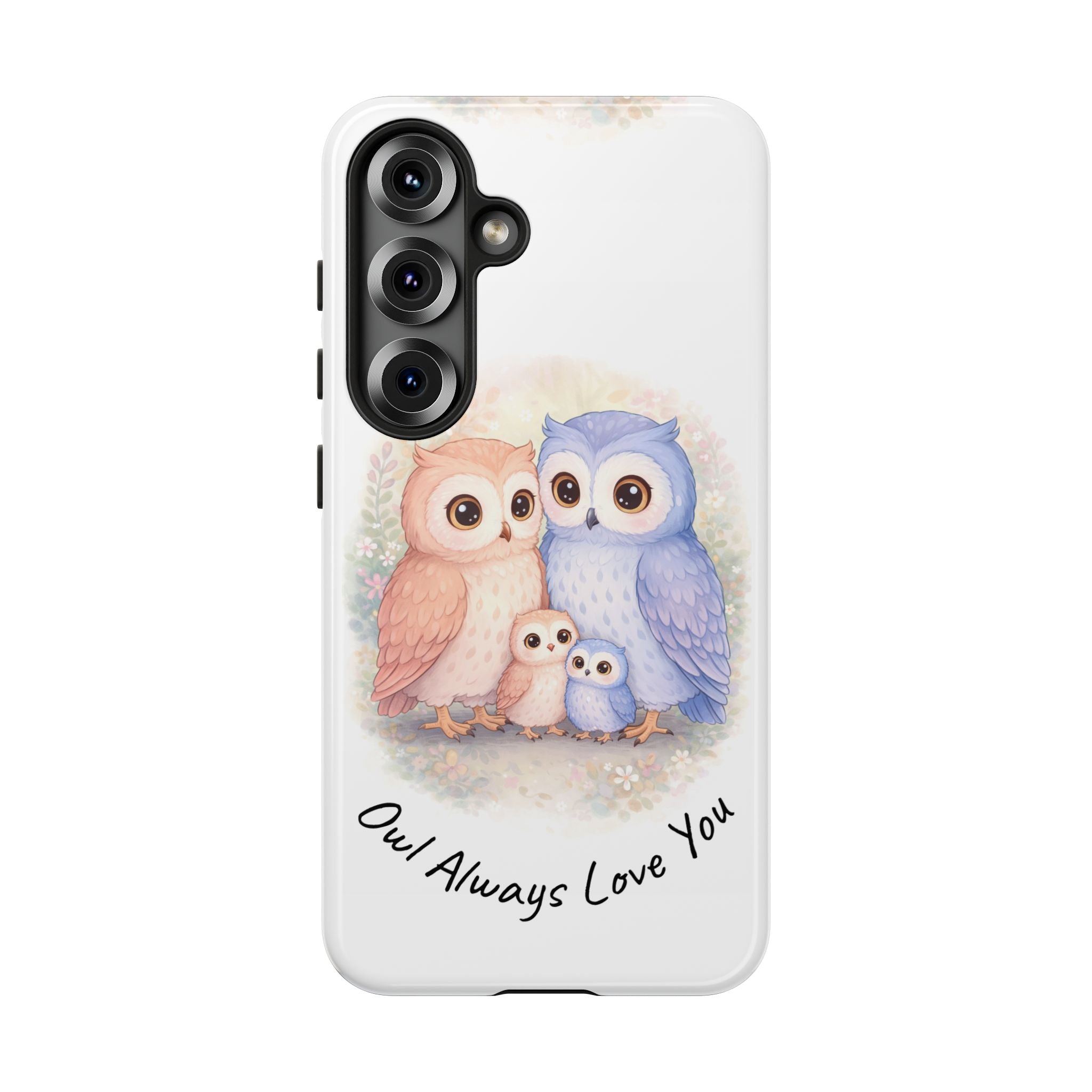 Owl Always Love You watercolor owl family Phone Case | Slim Dual-Layer Protective Case