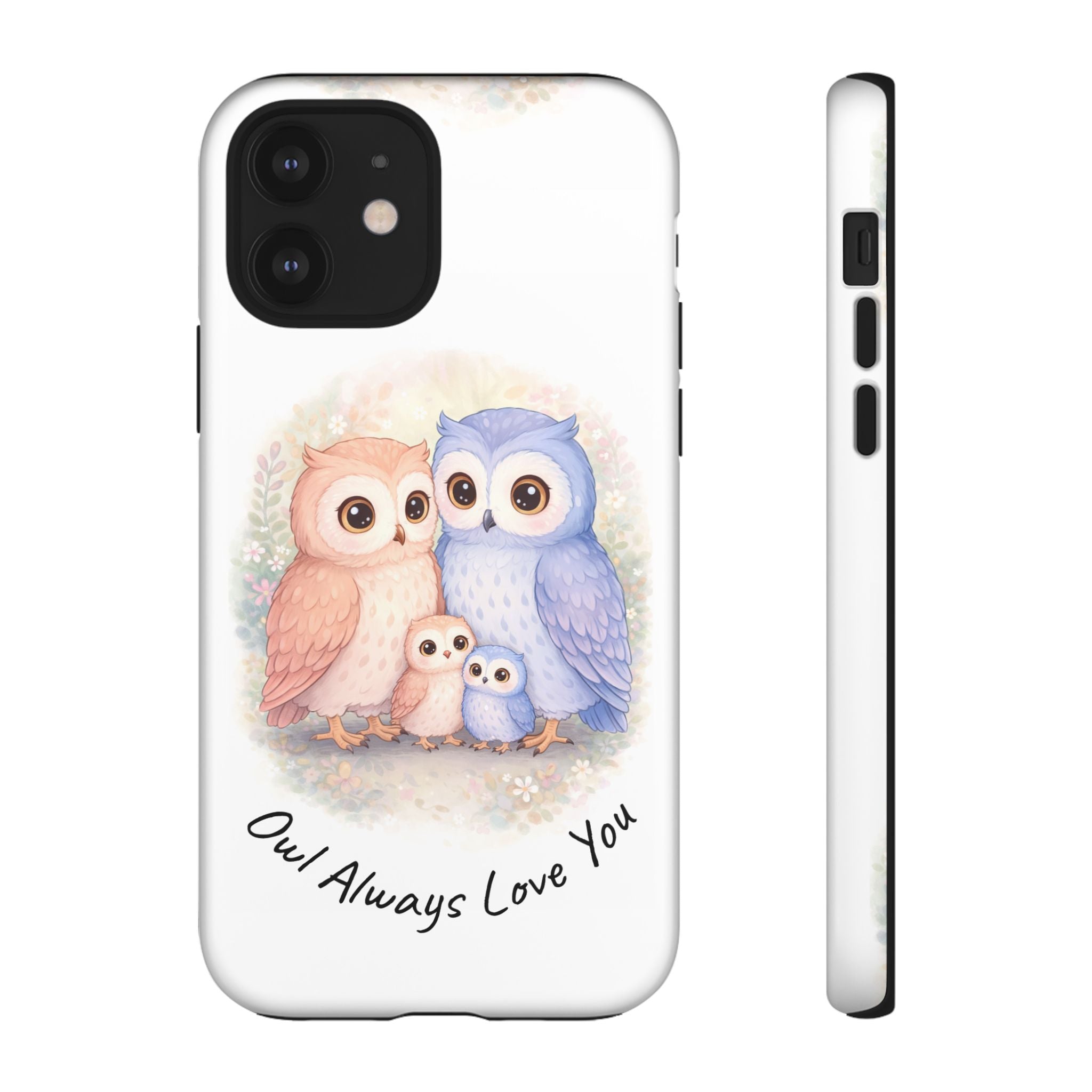 Owl Always Love You watercolor owl family Phone Case | Slim Dual-Layer Protective Case