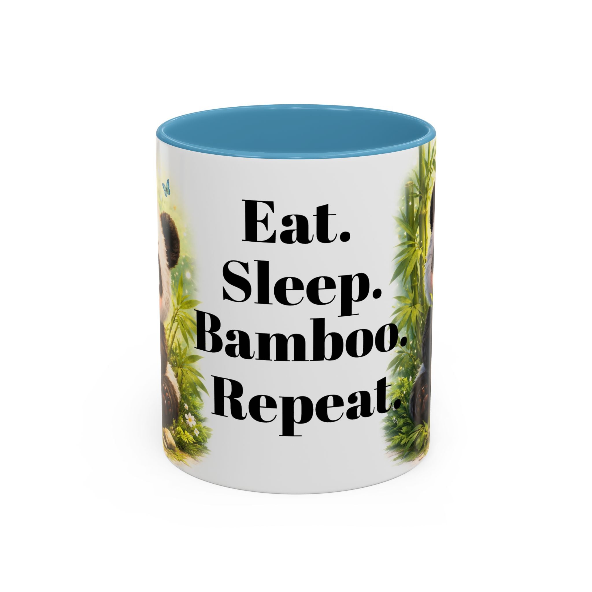 Eat. Sleep. Bamboo. Repeat. Mug | Panda Bamboo Coffee Mug