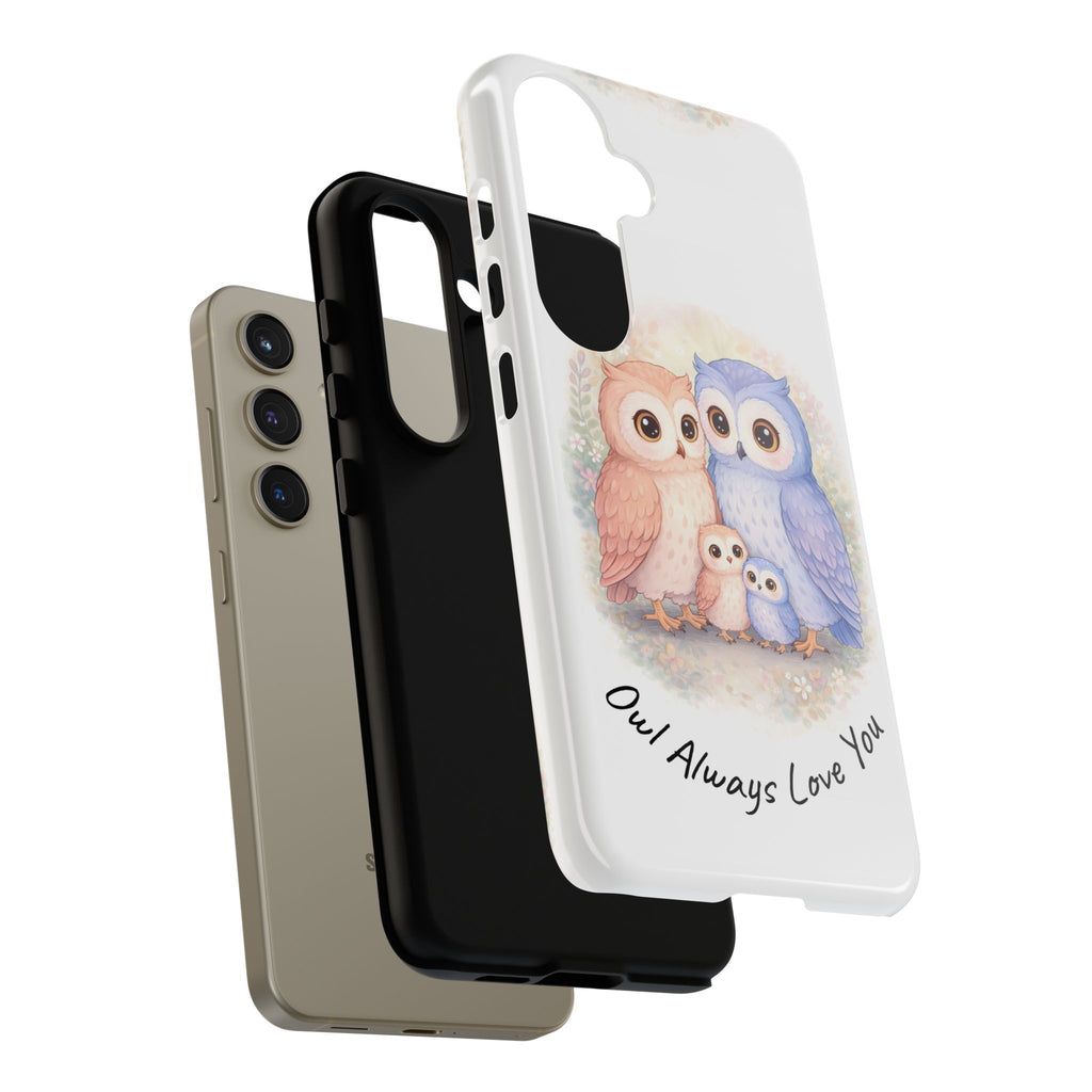 Owl Always Love You watercolor owl family Phone Case | Slim Dual-Layer Protective Case