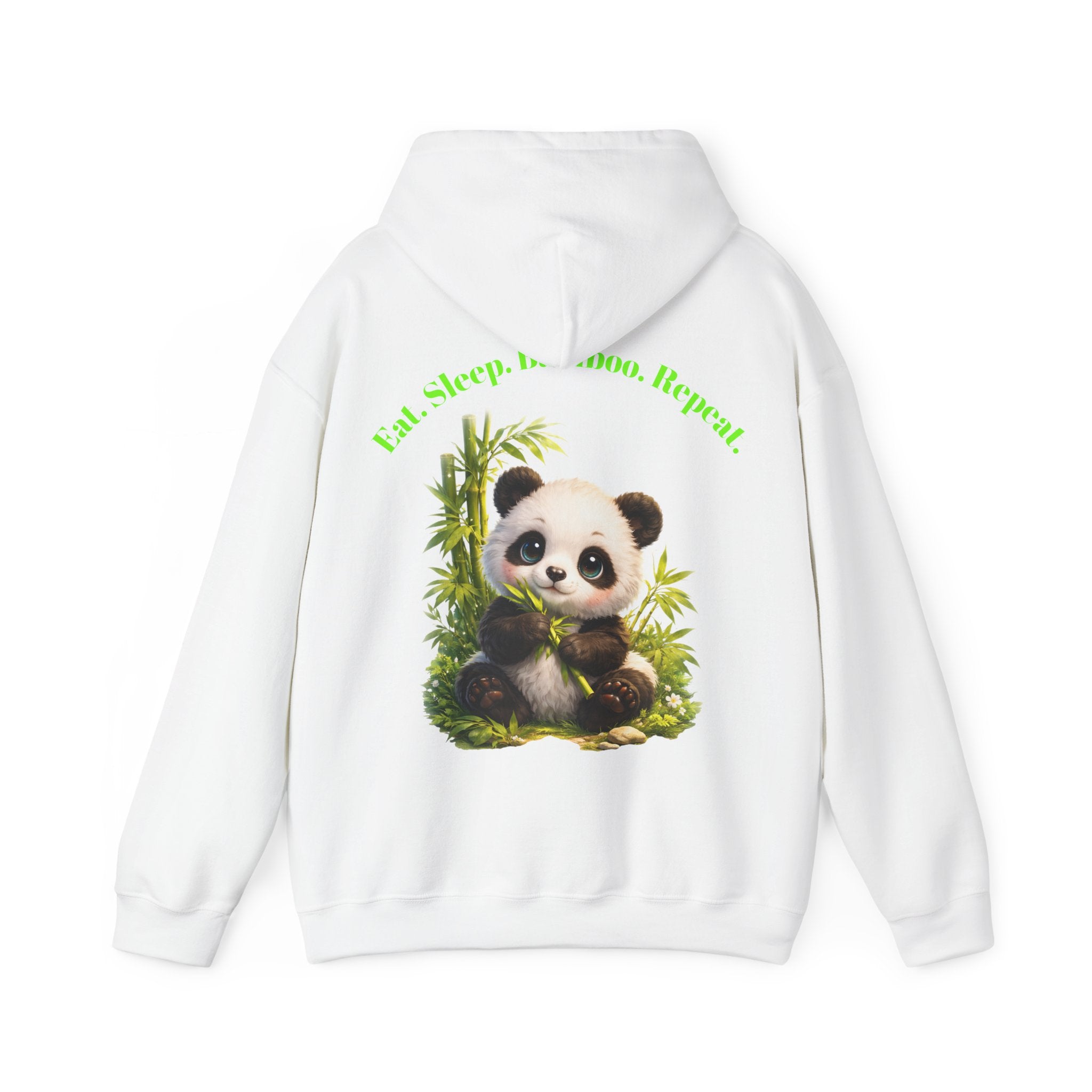 Cute Baby Panda Eating Bamboo Hoodie | Eat Sleep Bamboo Repeat
