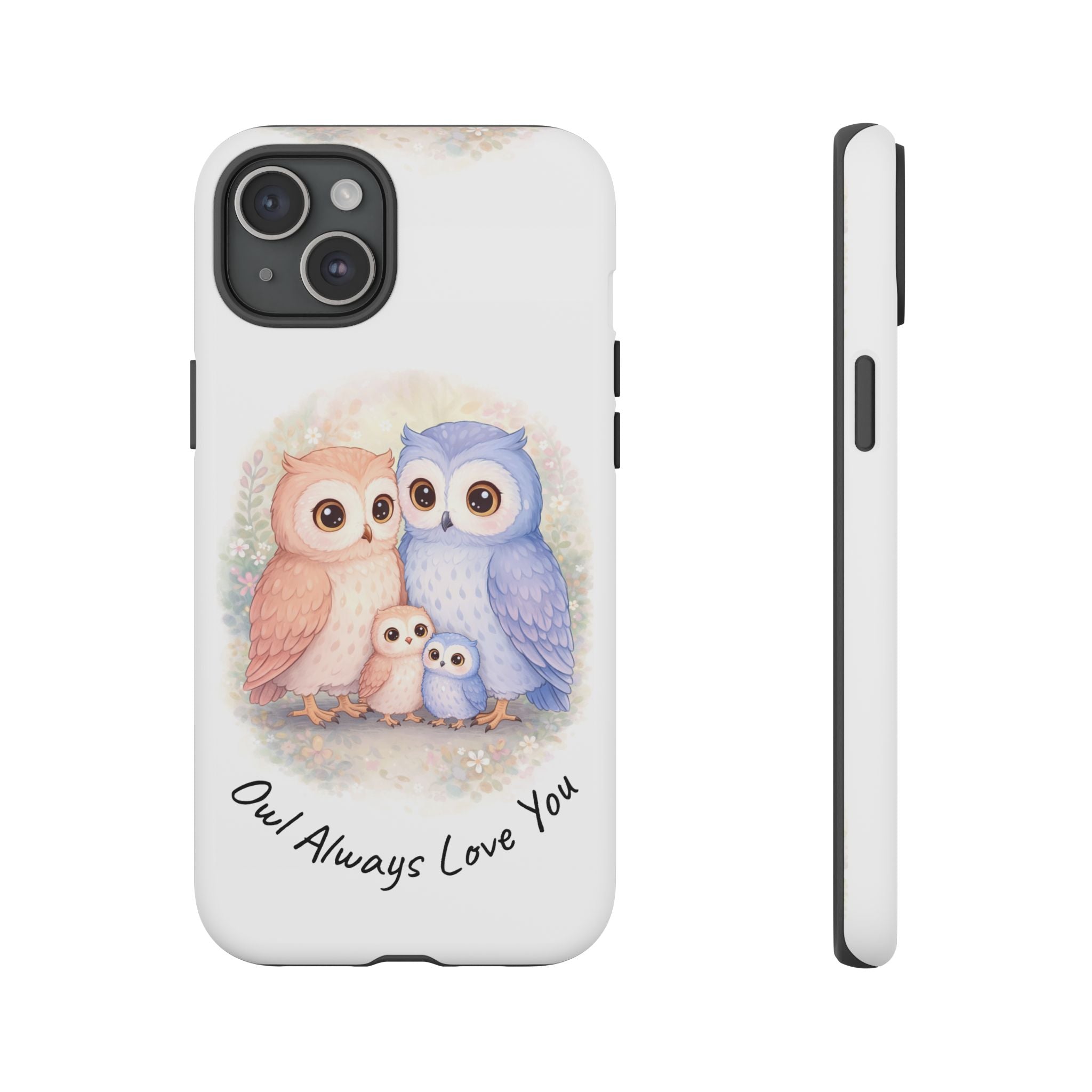 Owl Always Love You watercolor owl family Phone Case | Slim Dual-Layer Protective Case