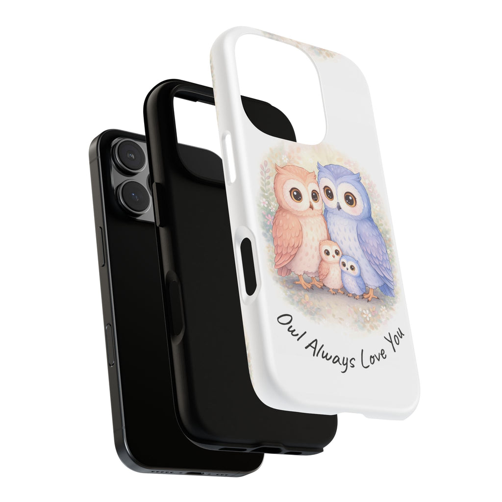 Owl Always Love You watercolor owl family Phone Case | Slim Dual-Layer Protective Case
