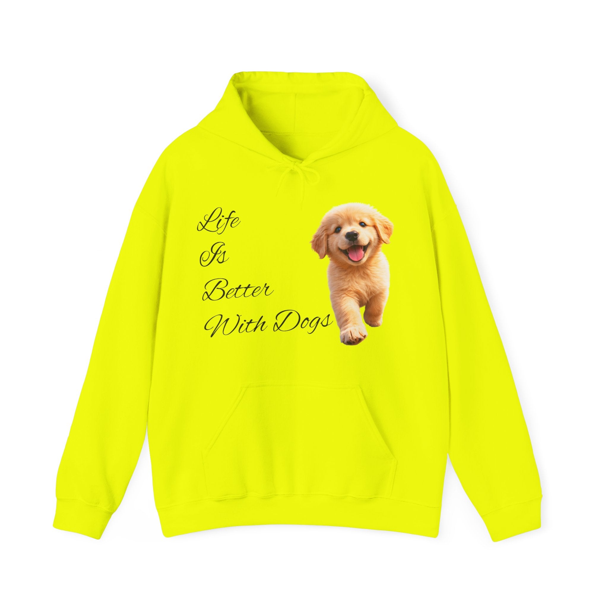 Golden Retriever Cozy Hoodie — Puppy Love Script Sweatshirt