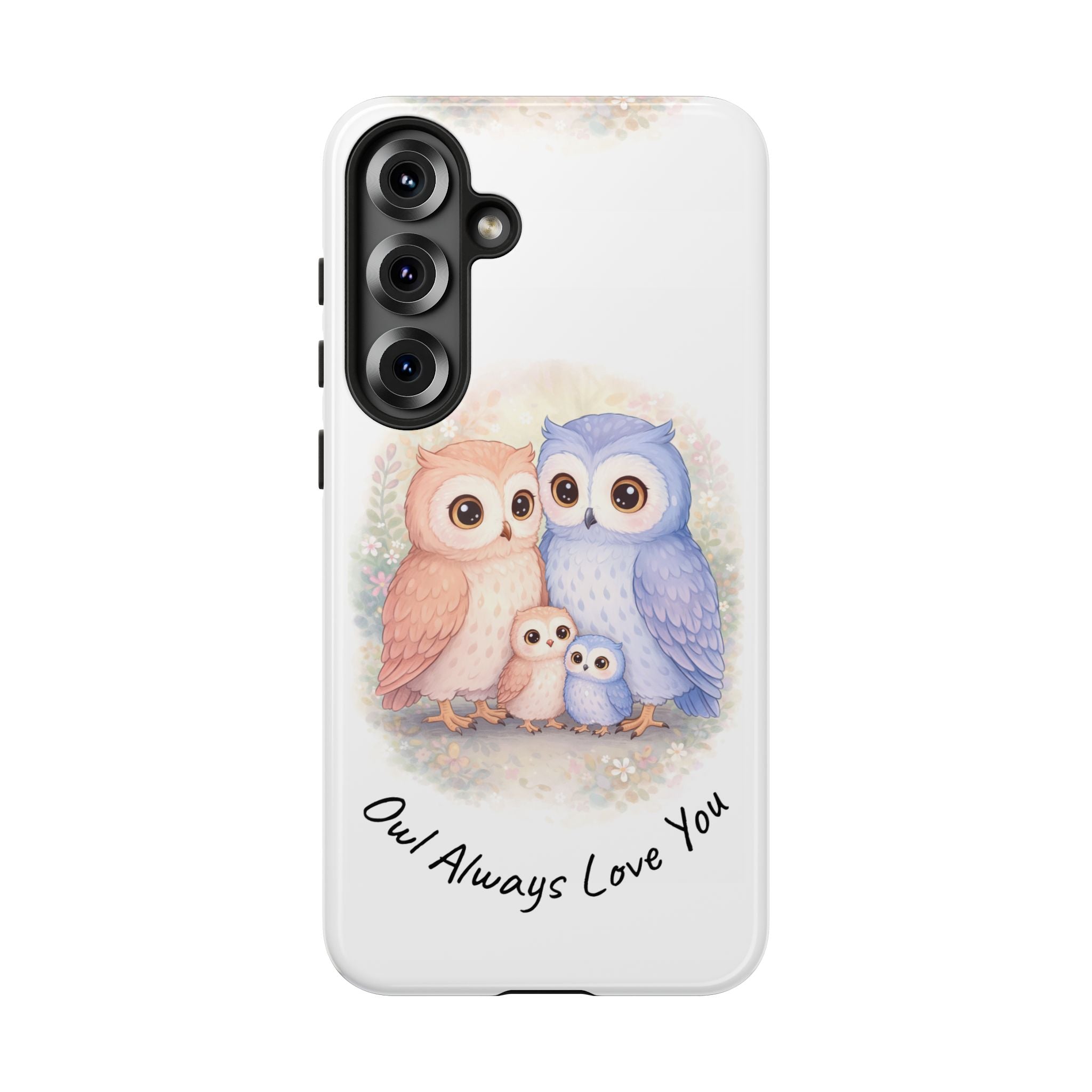 Owl Always Love You watercolor owl family Phone Case | Slim Dual-Layer Protective Case