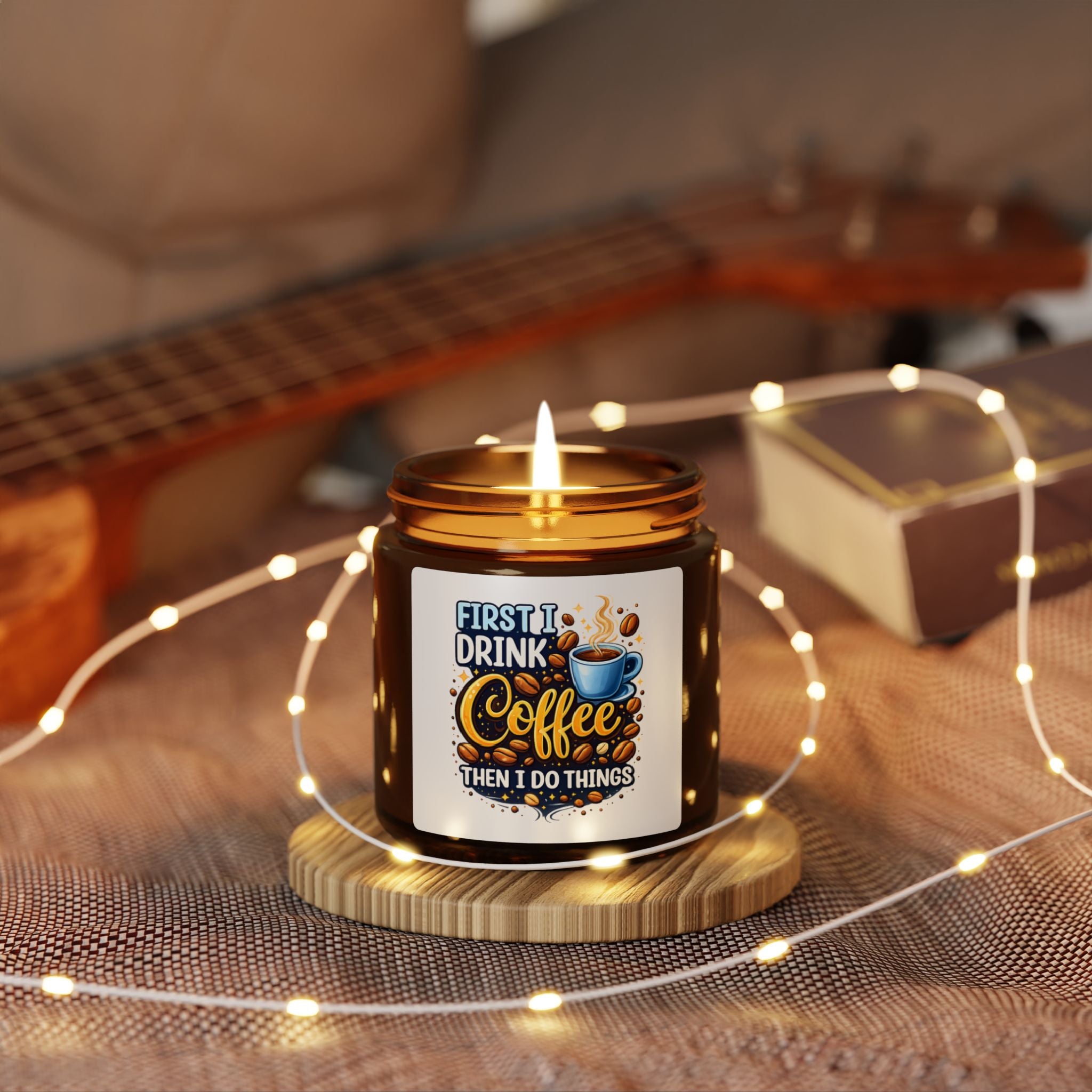 Amber Jar Soy Candle Orange Spice & Fir | Scented Soy Candle