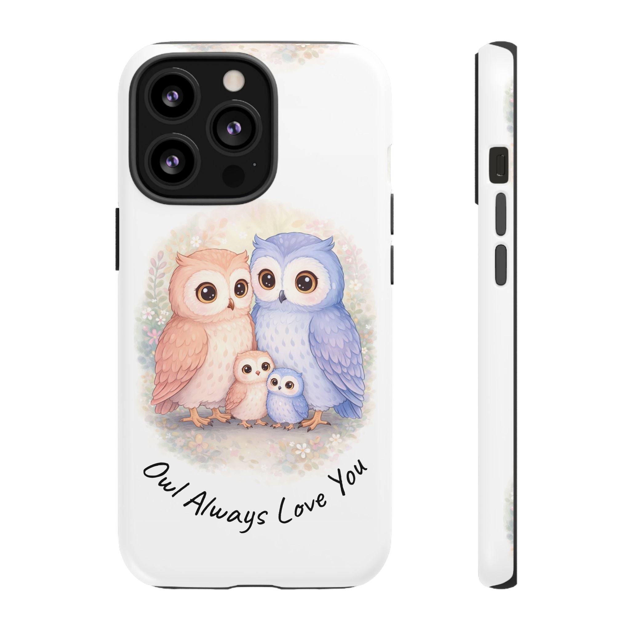Owl Always Love You watercolor owl family Phone Case | Slim Dual-Layer Protective Case
