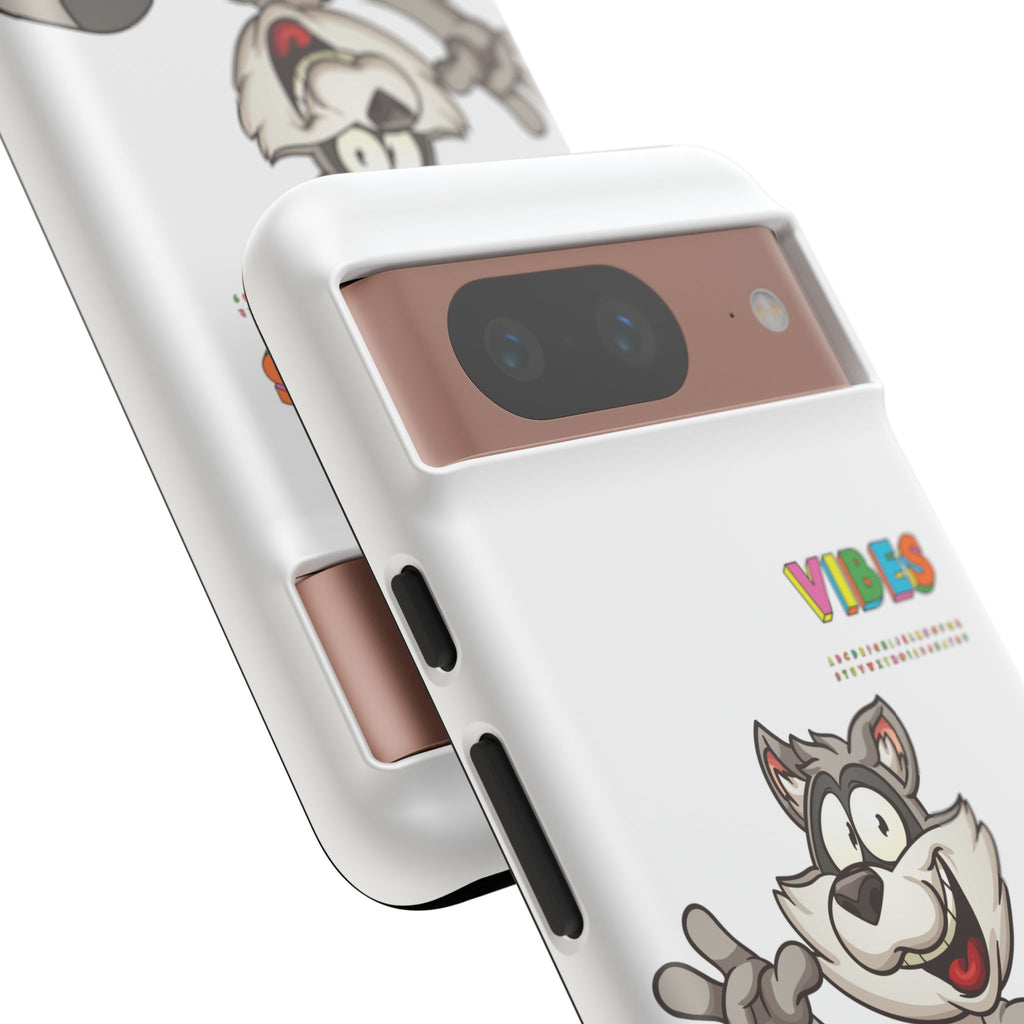 Smiling Raccoon VIBES Phone Case | Slim Dual-Layer Protective Case