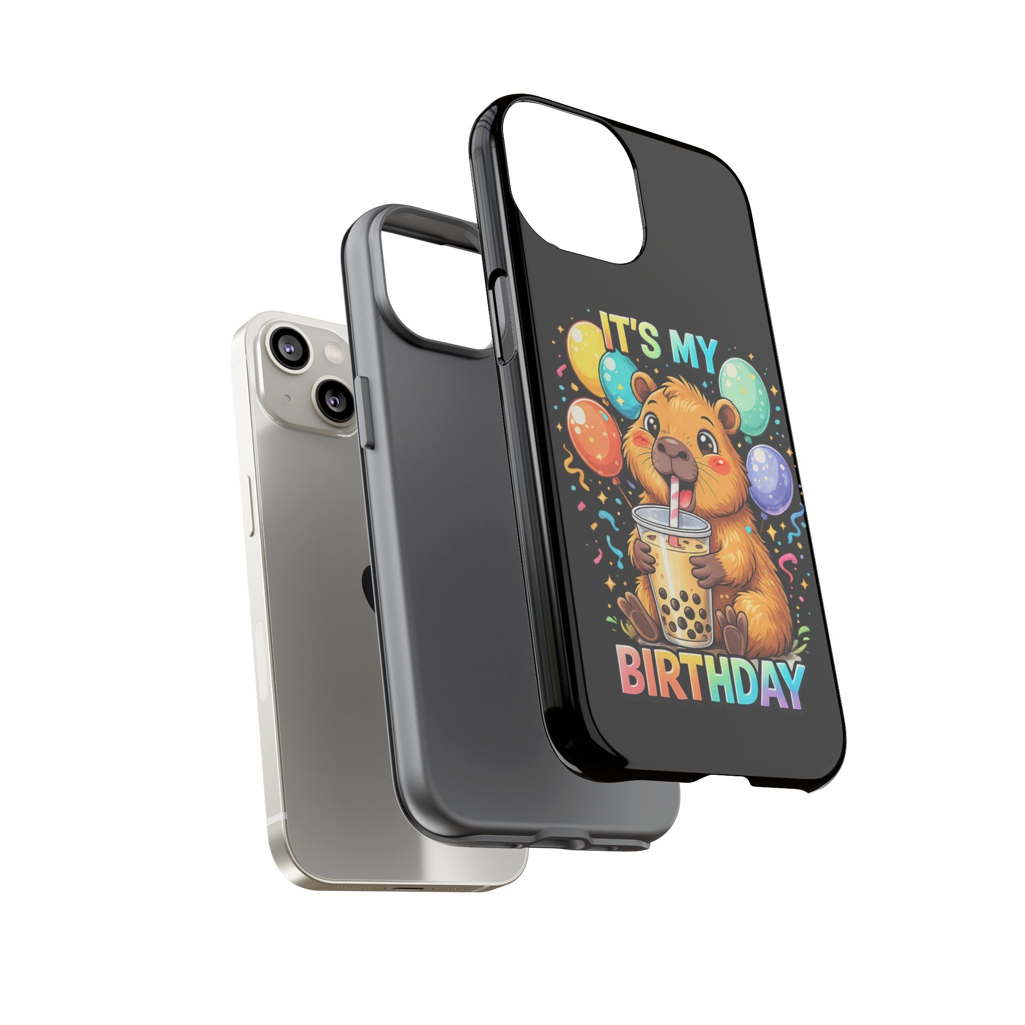It is My Birthday Guinea Pig Bubble Tea Phone Case | Cute Birthday Phone Cover
